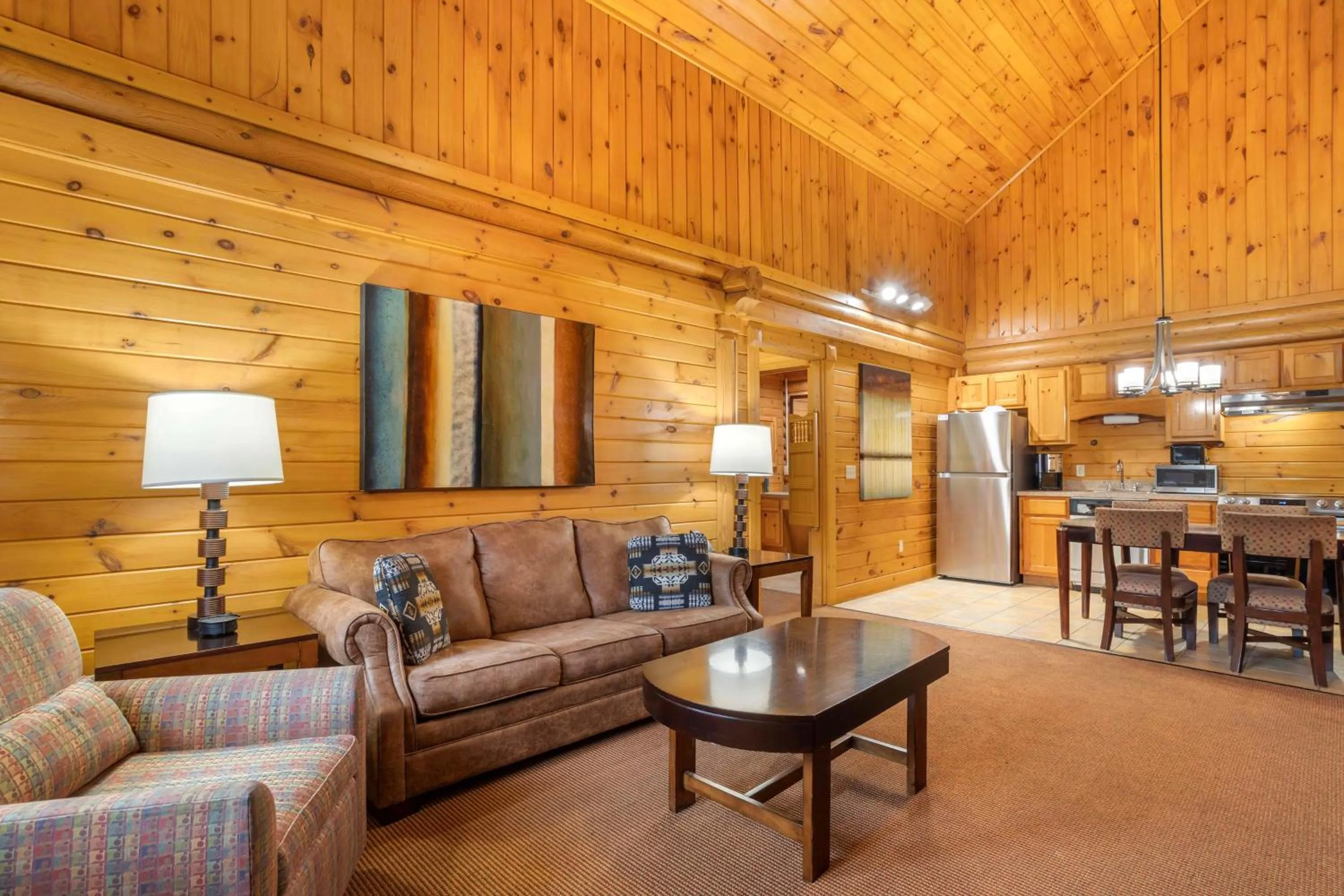 Living room in Hilton Vacation Club Bent Creek Golf Village Gatlinburg