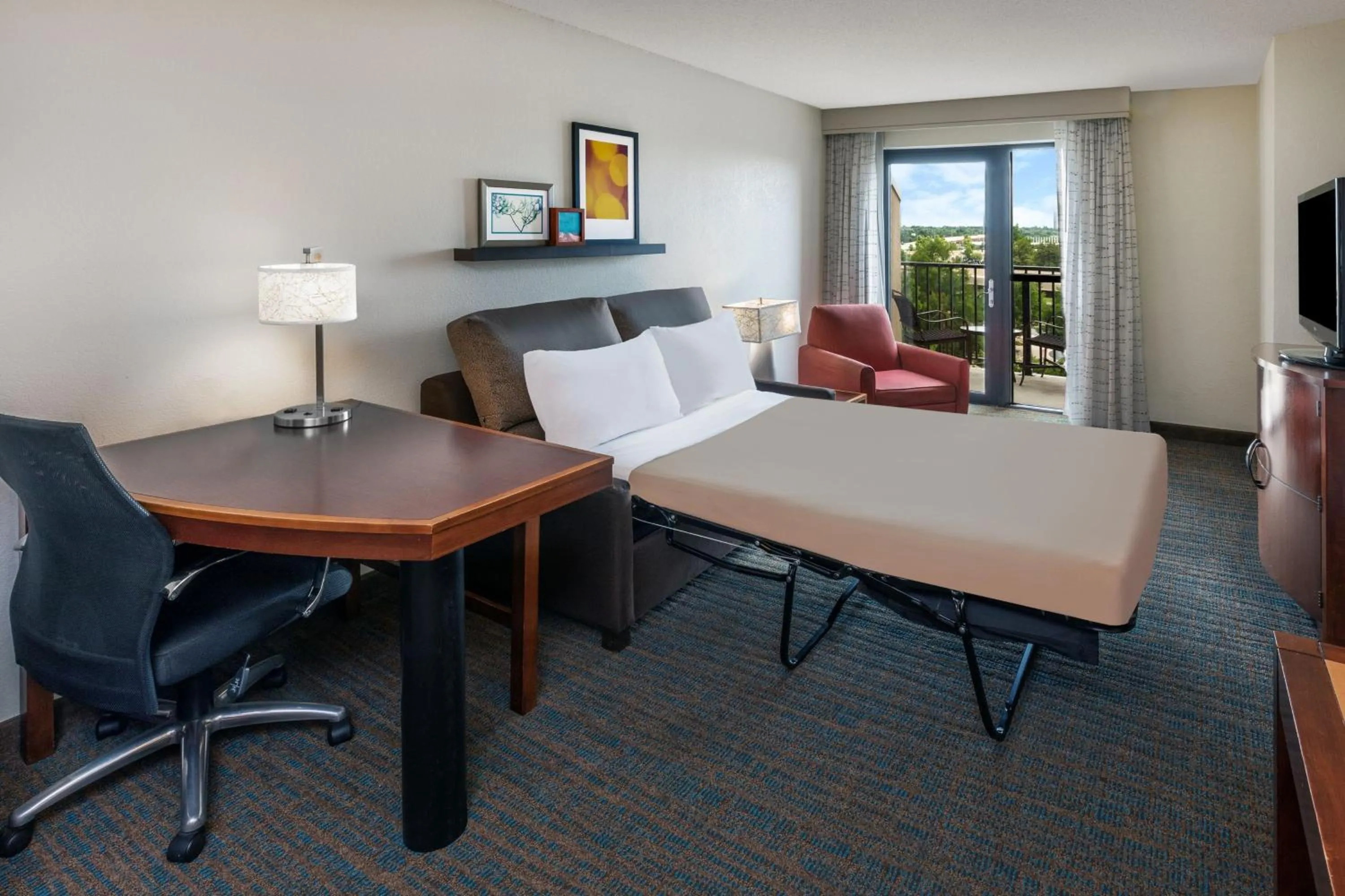 Living room in Residence Inn by Marriott Oklahoma City Downtown/Bricktown