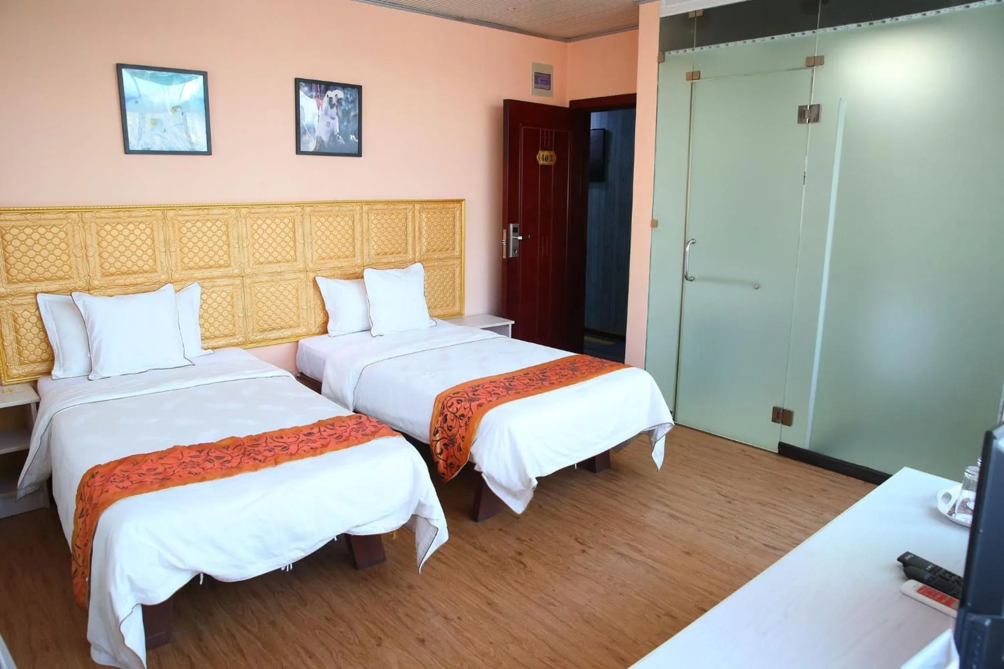 Bed in Hotel Cristal Madagascar