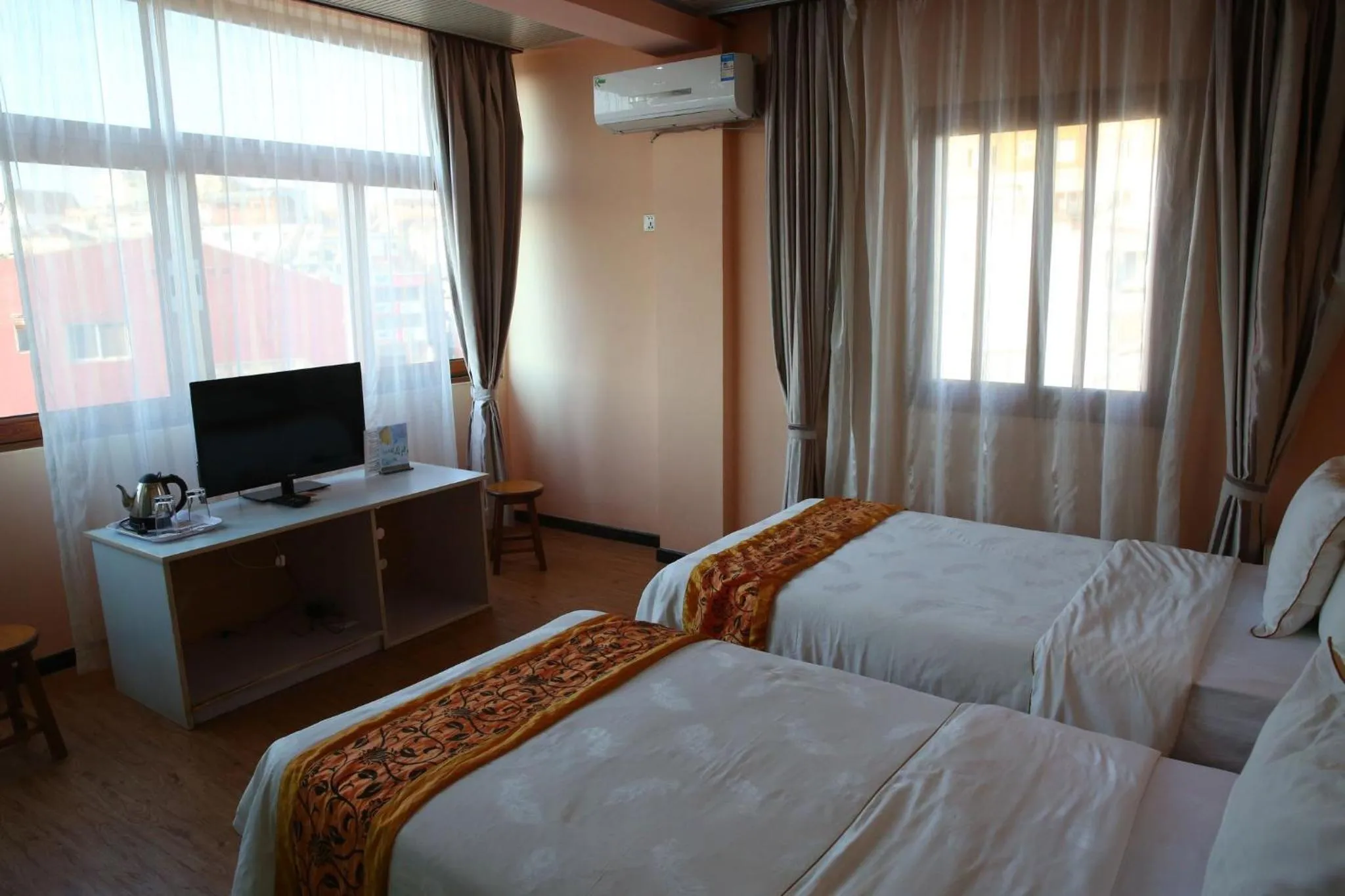 Bed in Hotel Cristal Madagascar