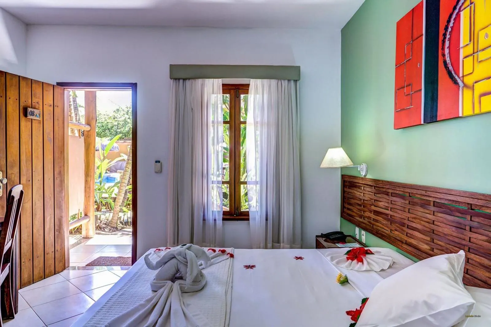 Bed in Pousada Pedra Torta