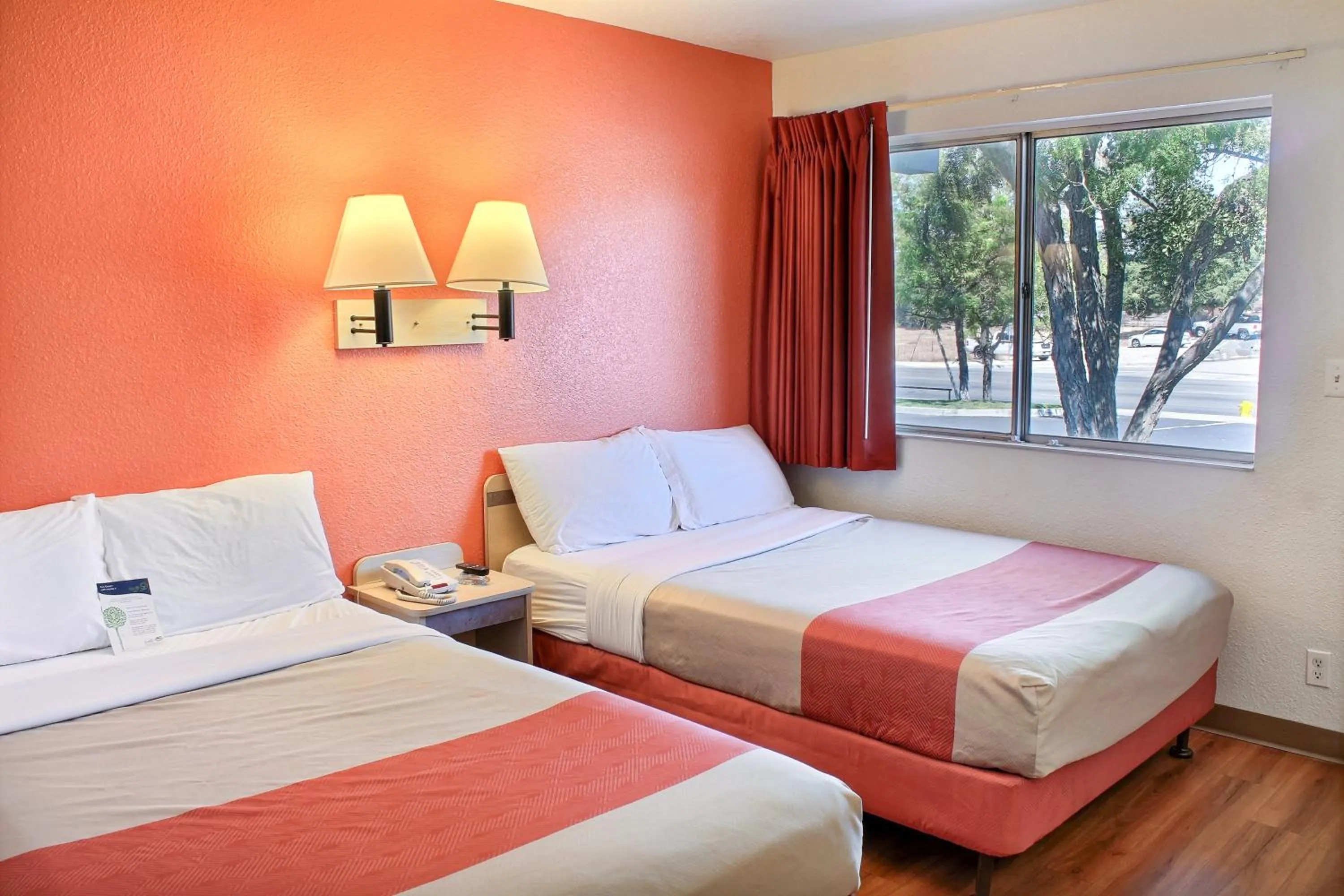 Bed in Motel 6-Atascadero, CA