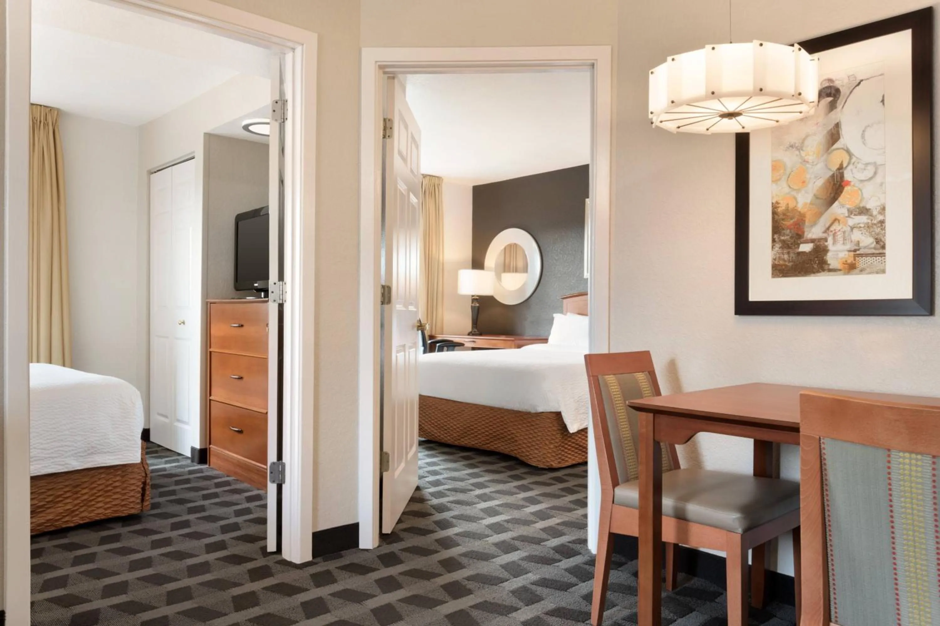 Bedroom, Bed in TownePlace Suites Boca Raton