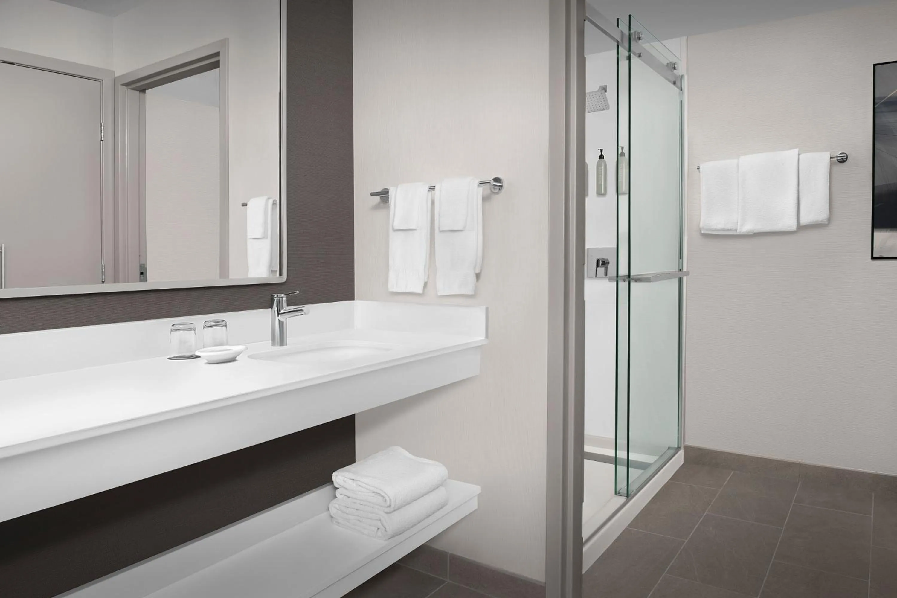 Bathroom in Courtyard by Marriott Portland Tigard