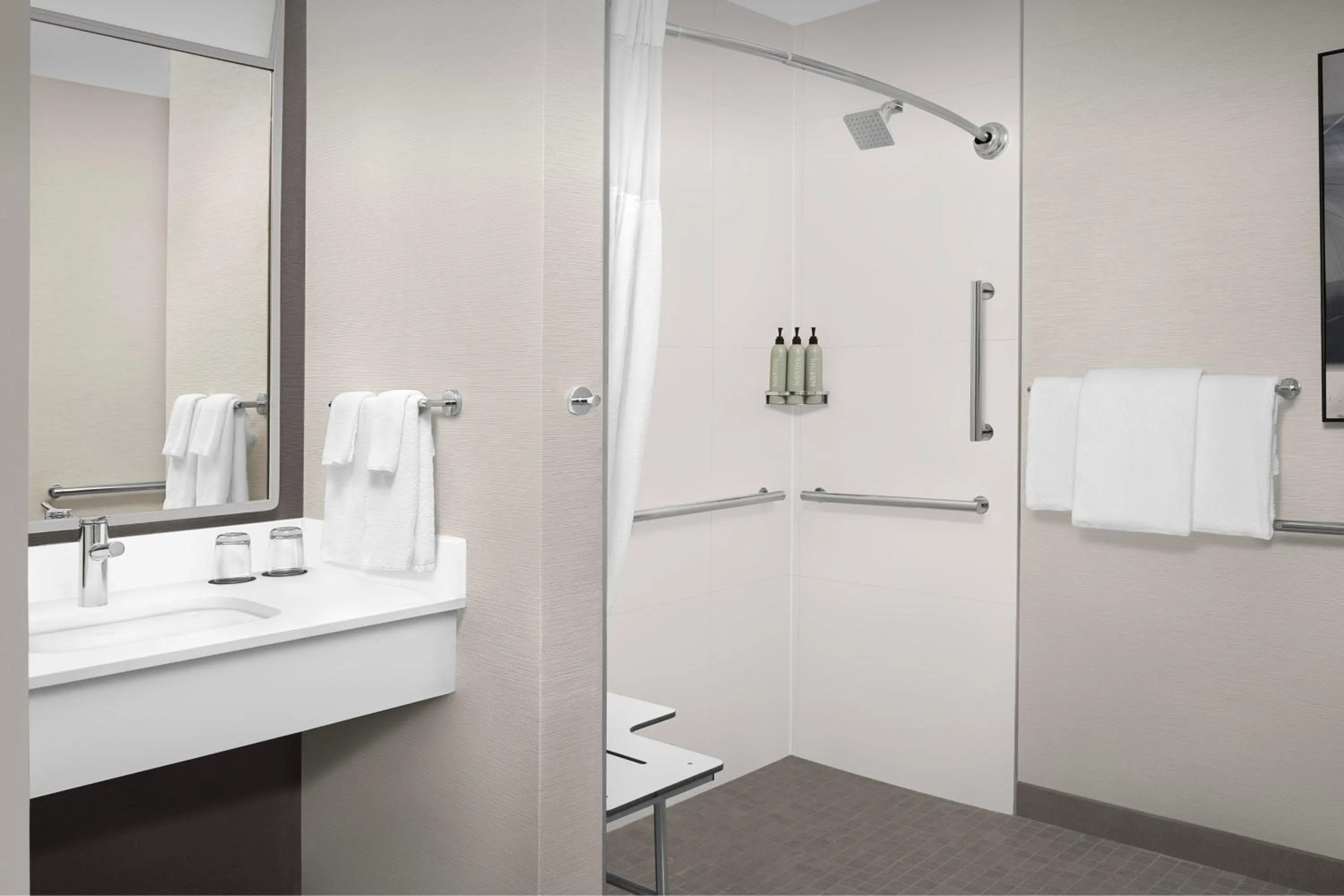 Bathroom in Courtyard by Marriott Portland Tigard