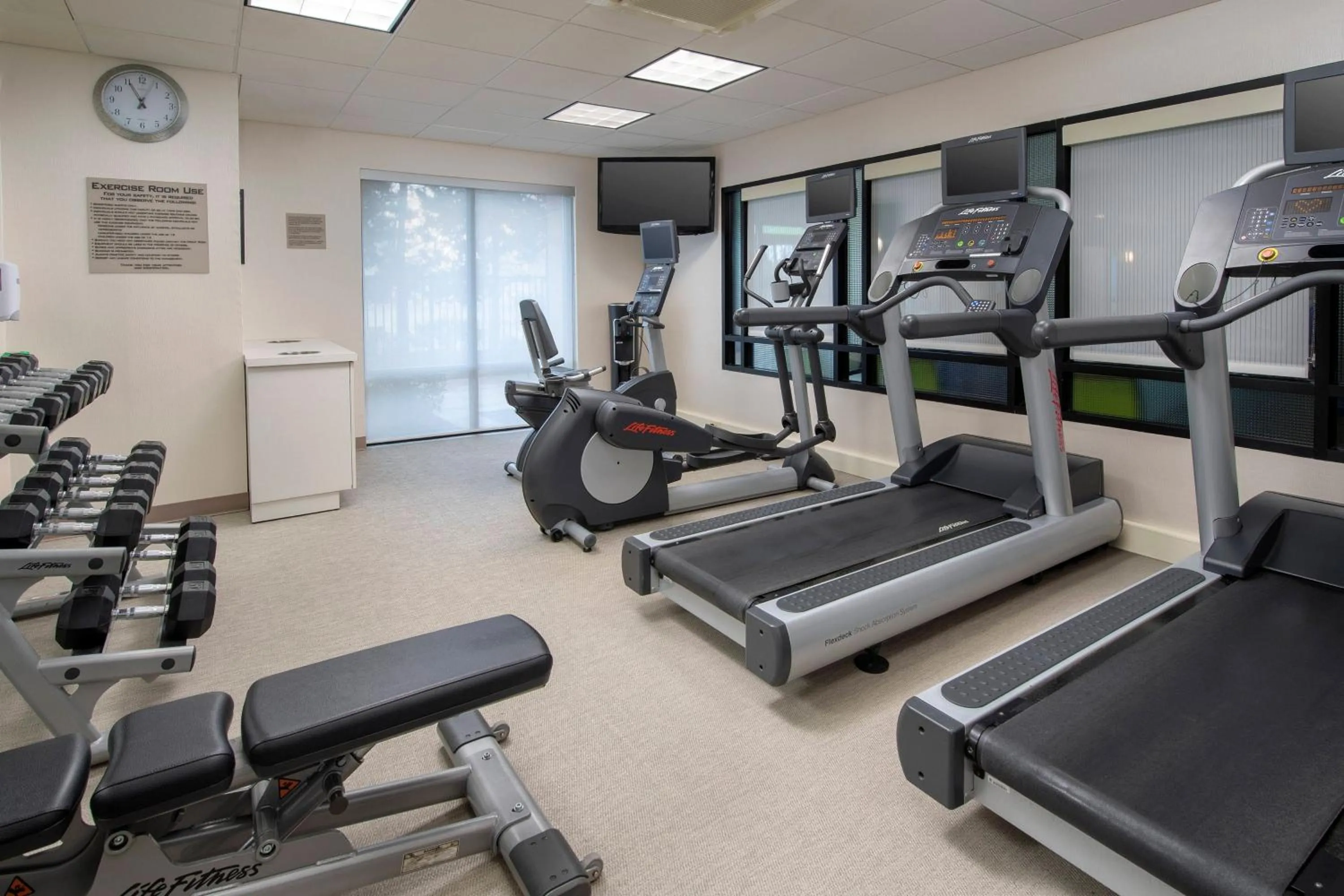 Fitness centre/facilities in SpringHill Suites by Marriott Portland Hillsboro
