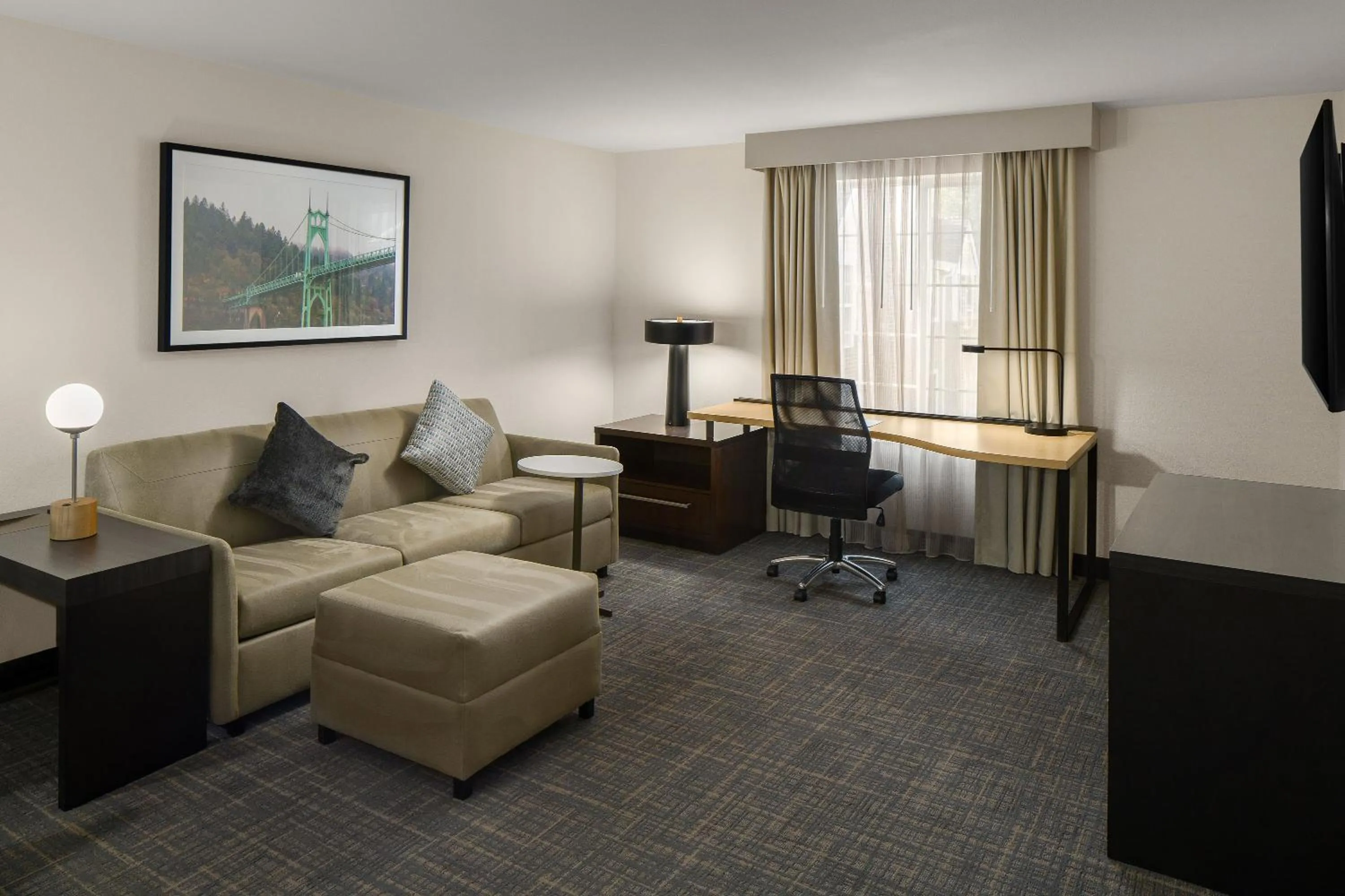 Living room in Residence Inn Portland Hillsboro