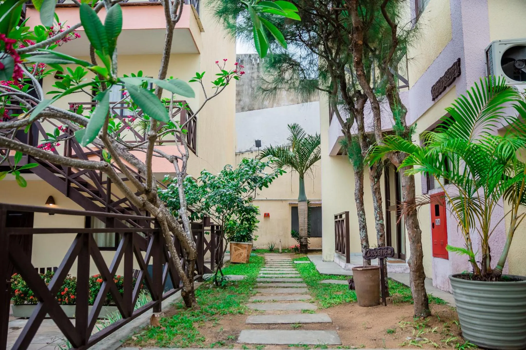 Garden view in Apart Hotel Serantes