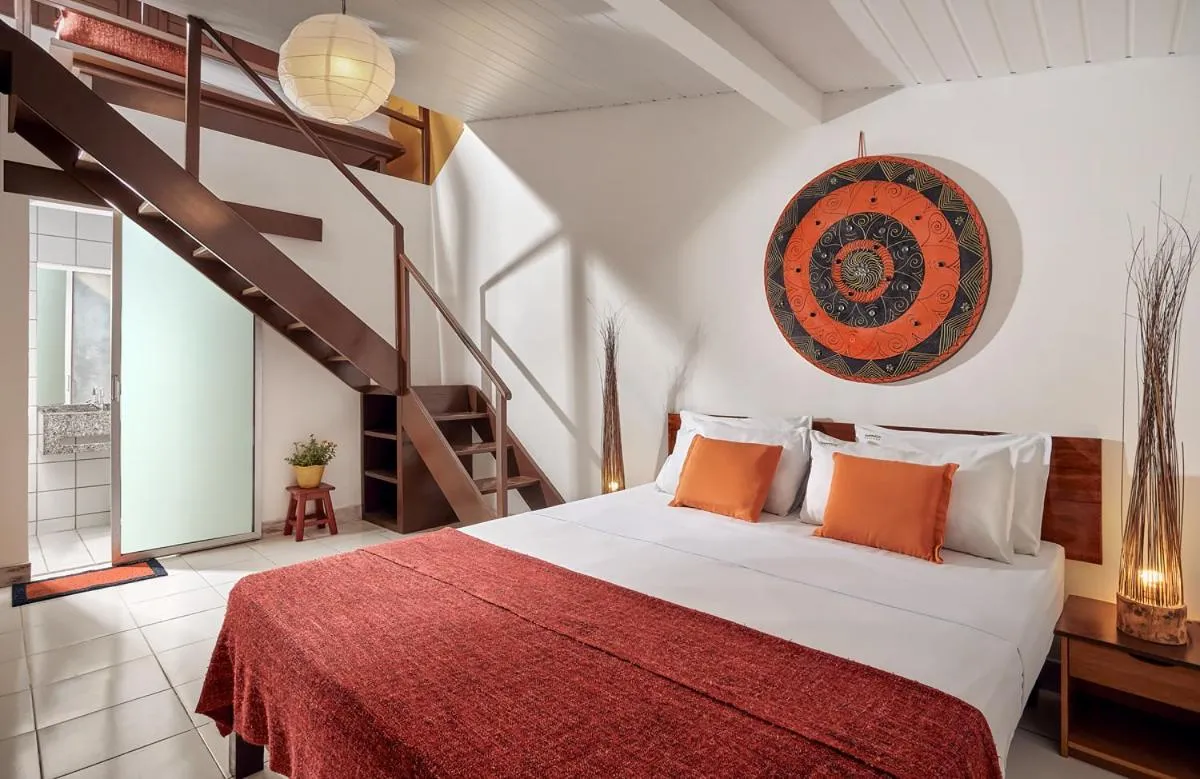 Bed in Pousada Samba do Kite