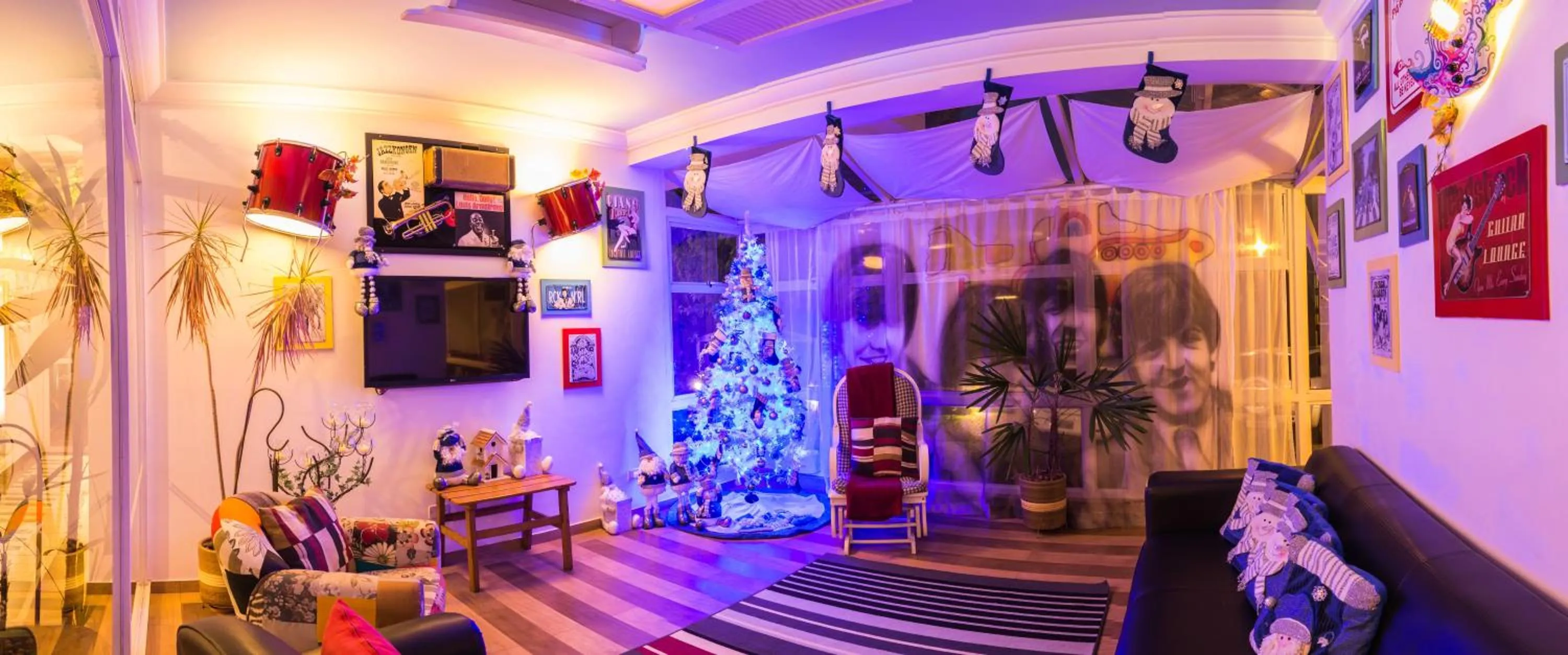 Communal lounge/ TV room in Pousada Piano Piano