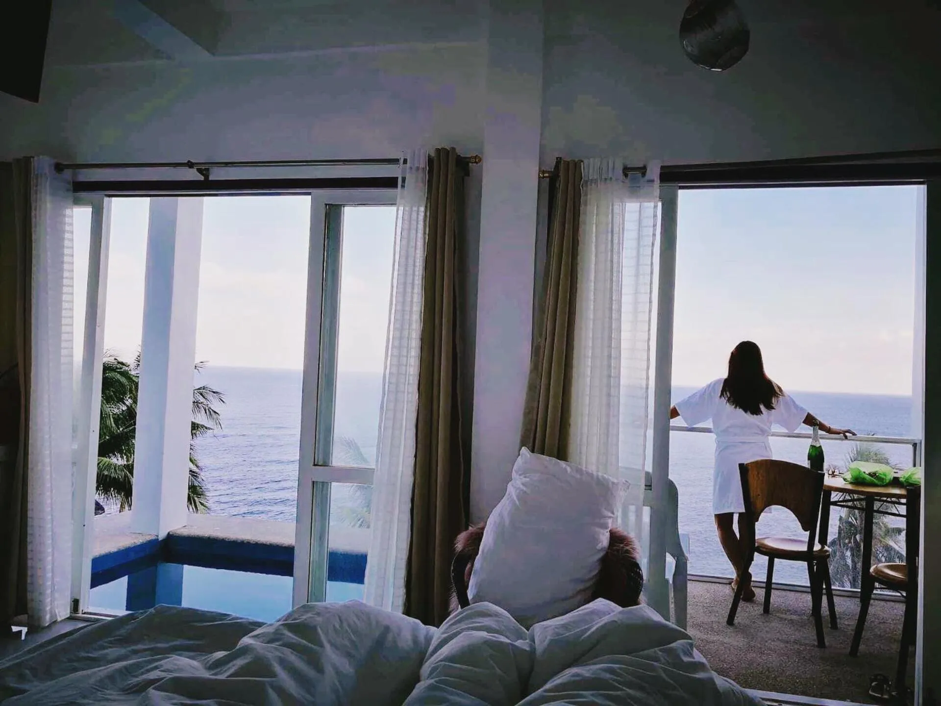 Sea view, Bed in Bintana Sa Paraiso