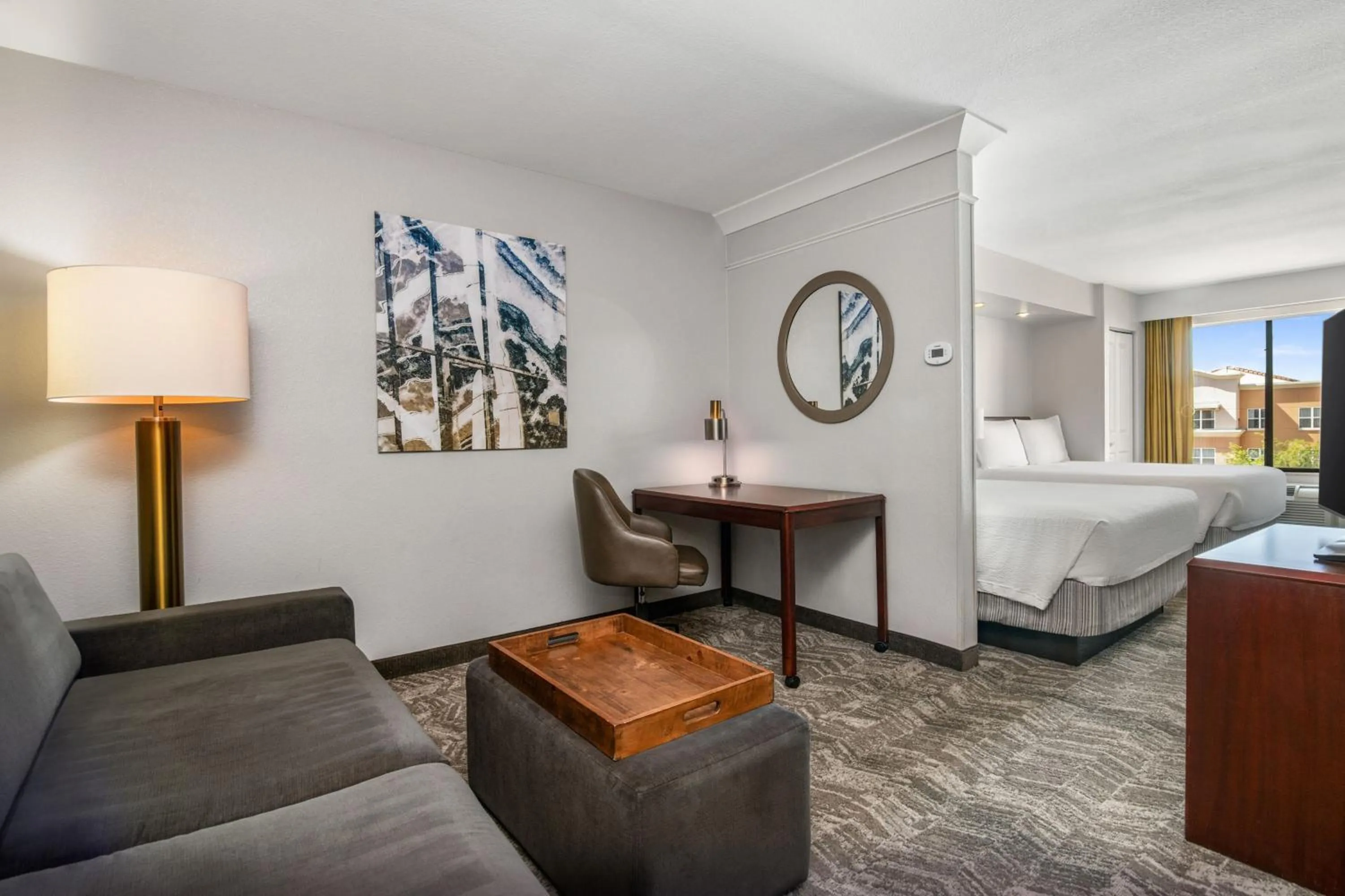 Photo of the whole room, Bed in SpringHill Suites Phoenix Glendale Sports & Entertainment District