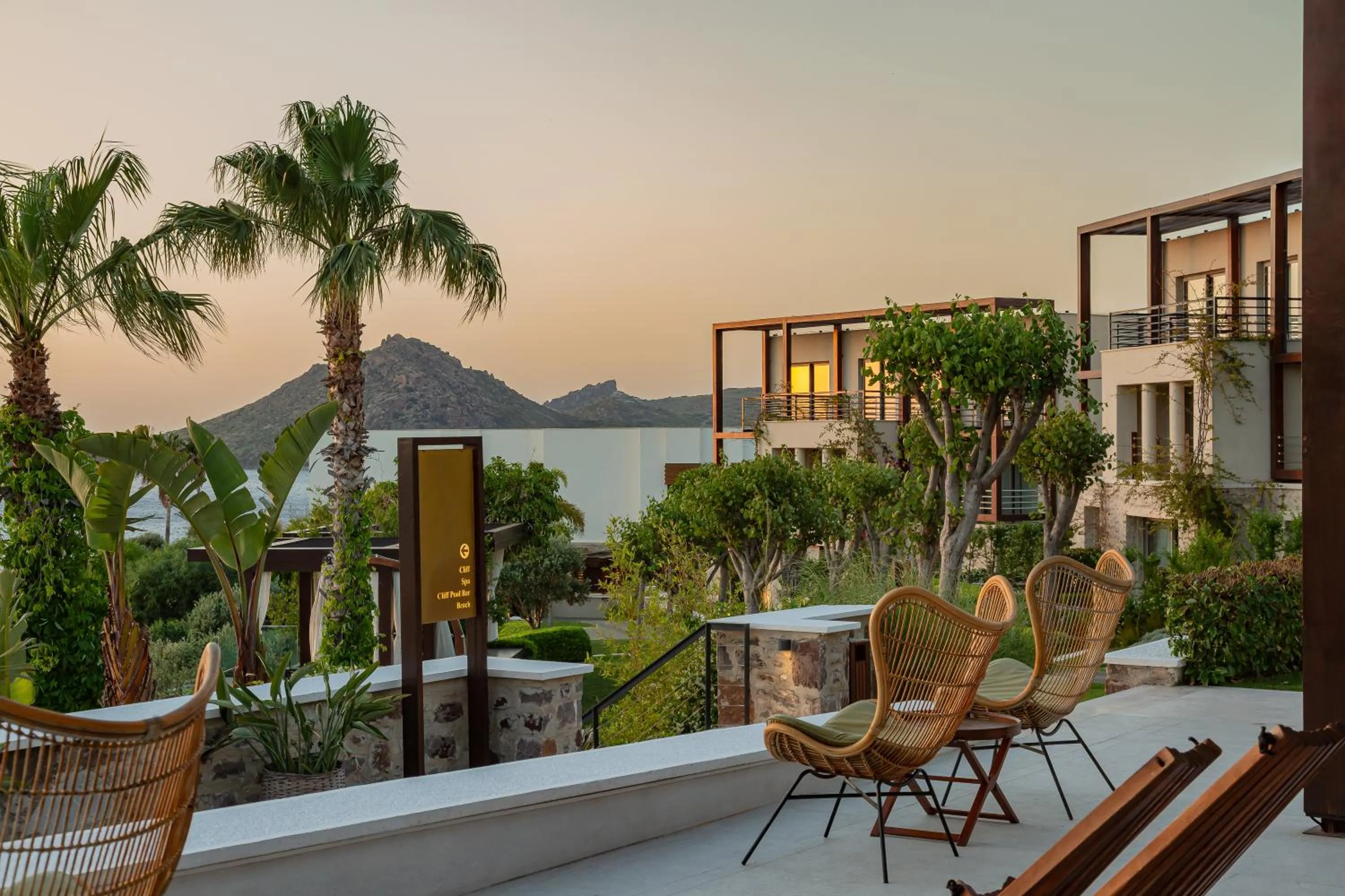 Sunset in Allium Bodrum Resort & Spa
