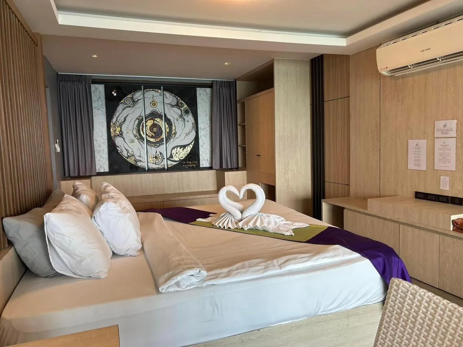 Bed in Cliff Lanta Suite-Koh Lanta Krabi