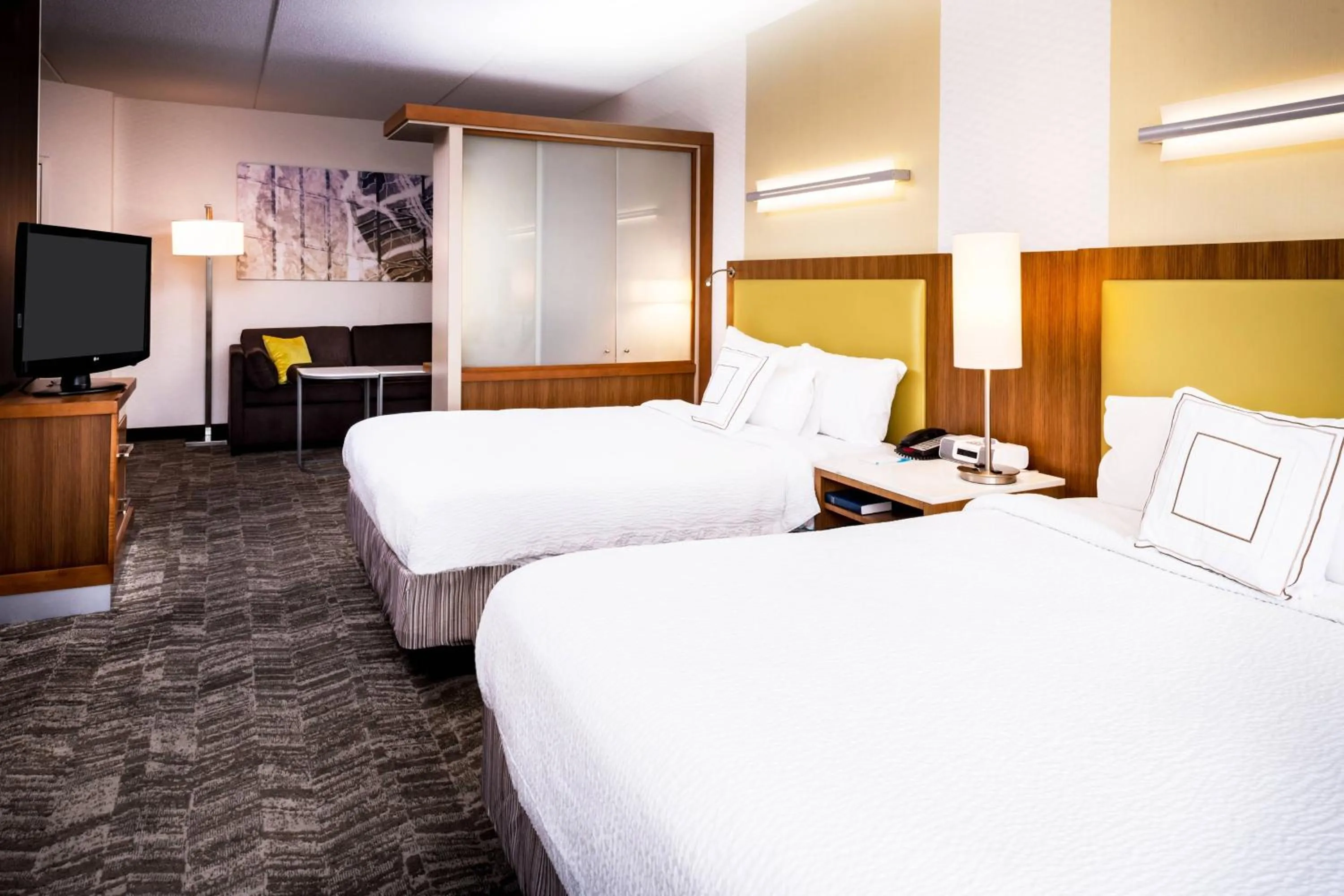 Bedroom, Bed in SpringHill Suites Pittsburgh Southside Works