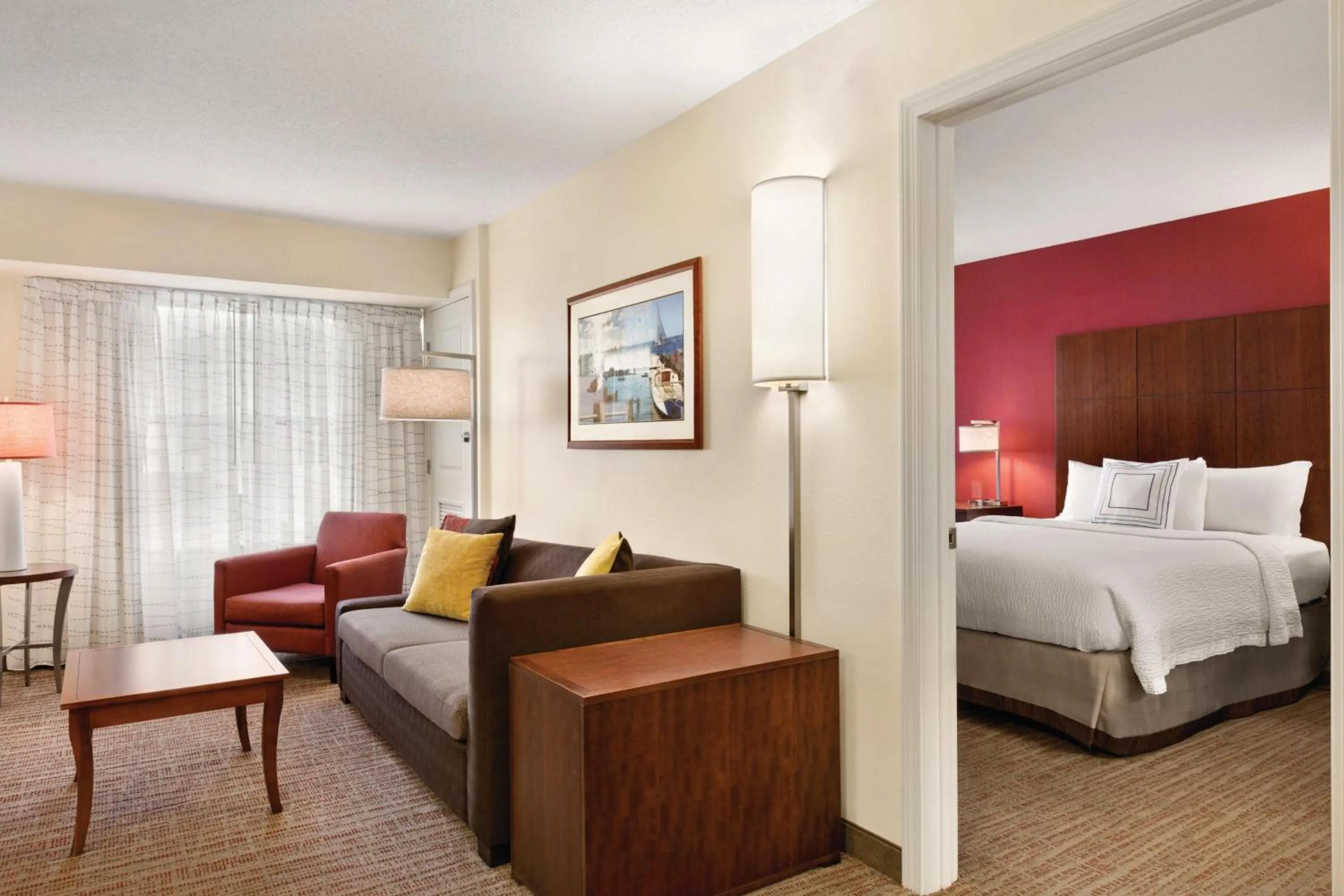 Bedroom, Bed in Residence Inn by Marriott Newport Middletown