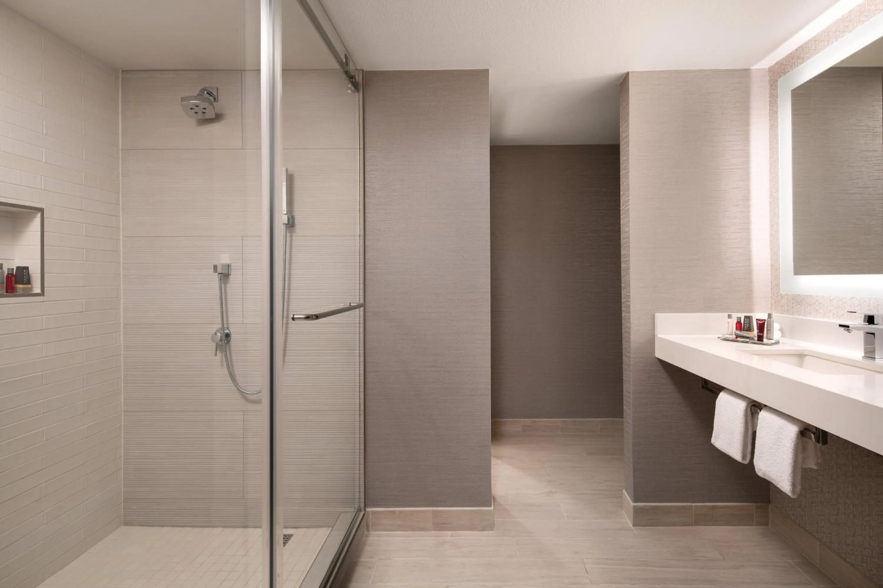 Bathroom in Marriott Riverside at the Convention Center