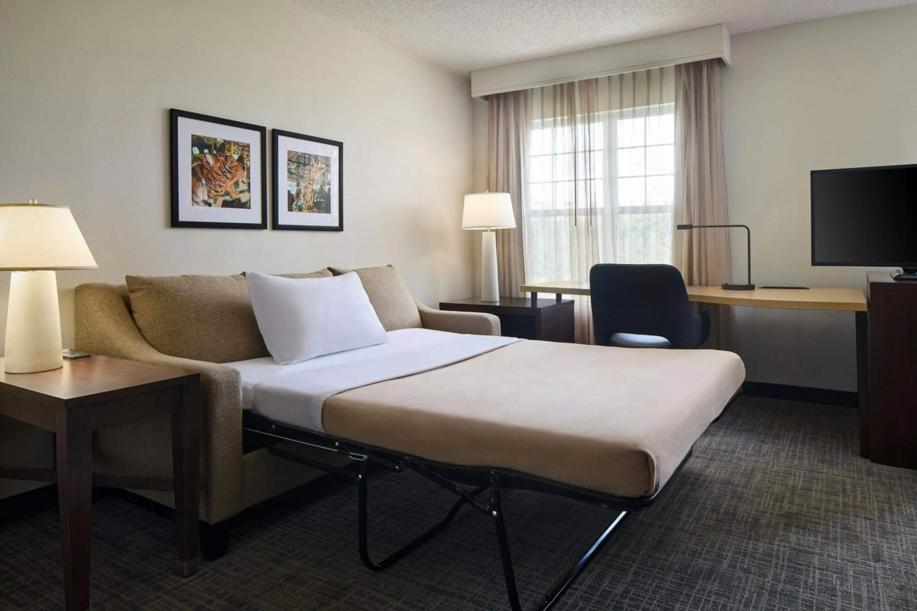 Photo of the whole room, Bed in Residence Inn by Marriott Raleigh Crabtree Valley