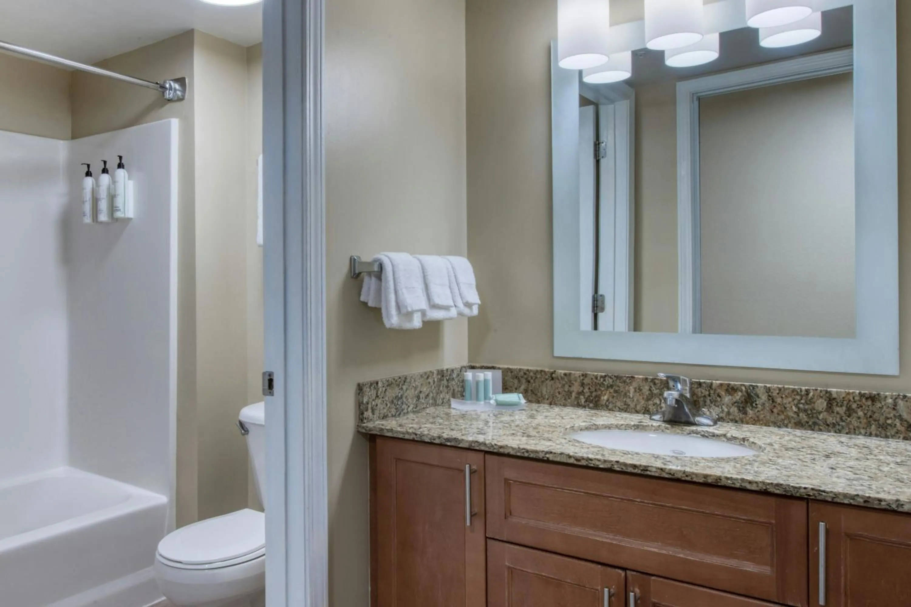 Bathroom in TownePlace Suites Raleigh Cary/Weston Parkway