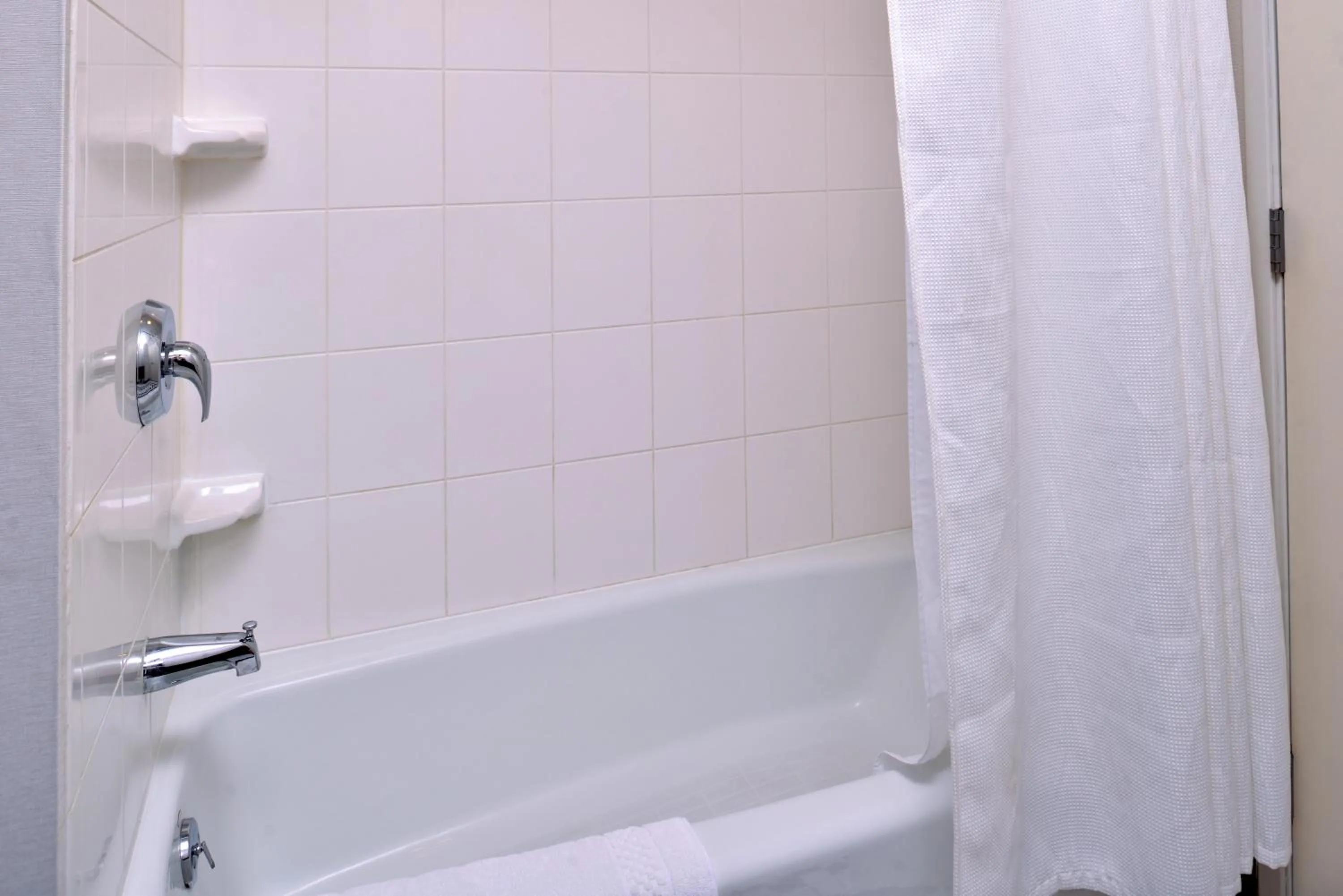 Shower in Fairfield Inn and Suites Beloit