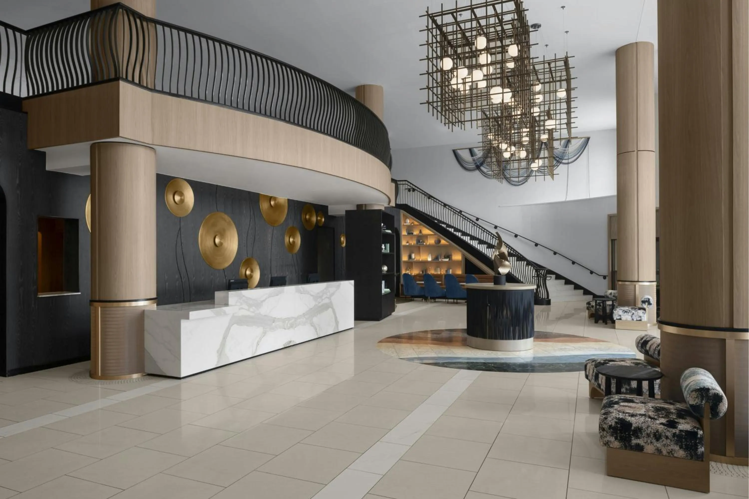Lobby or reception in Renaissance Raleigh North Hills Hotel