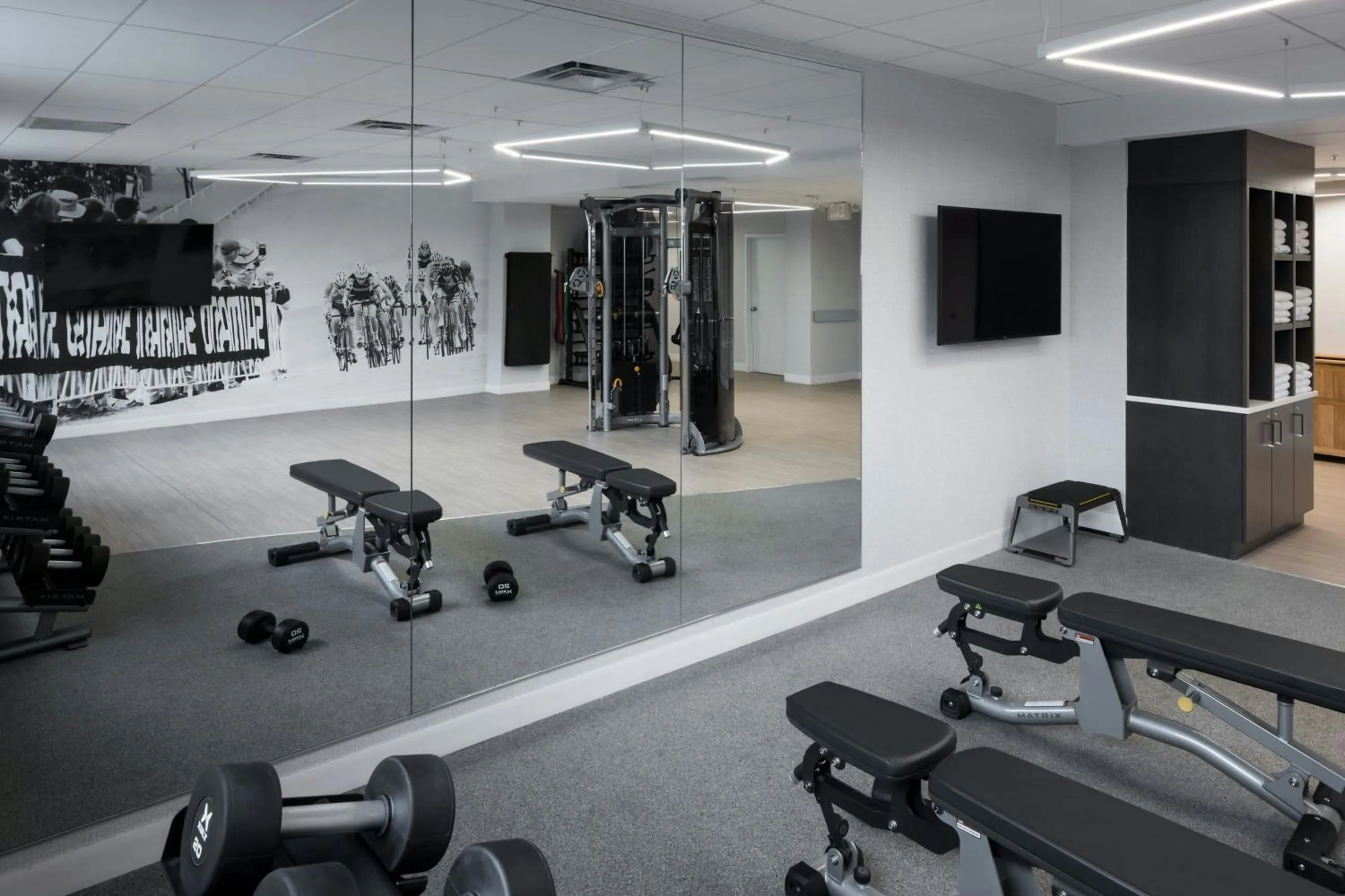 Fitness centre/facilities in Richmond Marriott