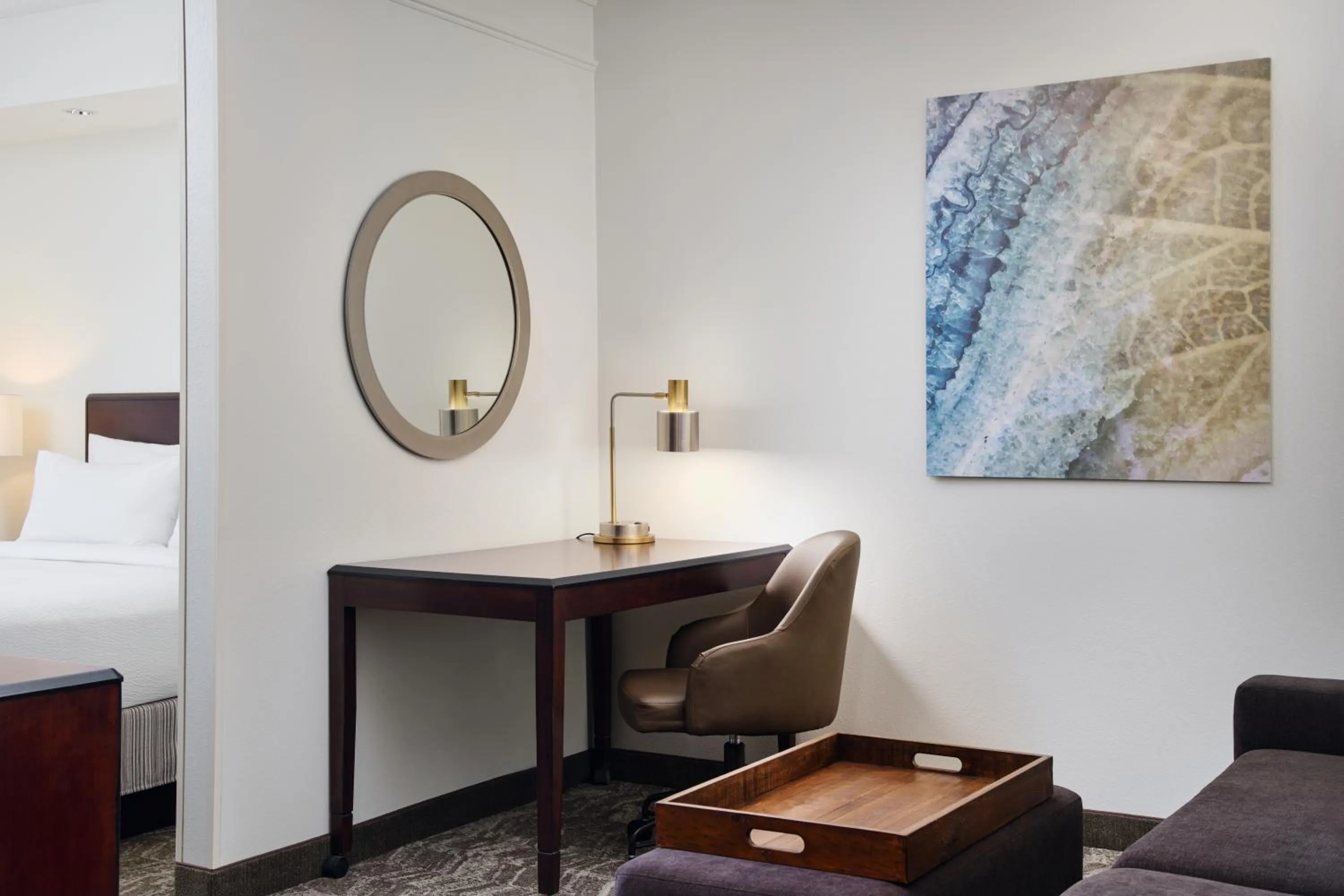 Living room, Bed in SpringHill Suites Richmond Northwest