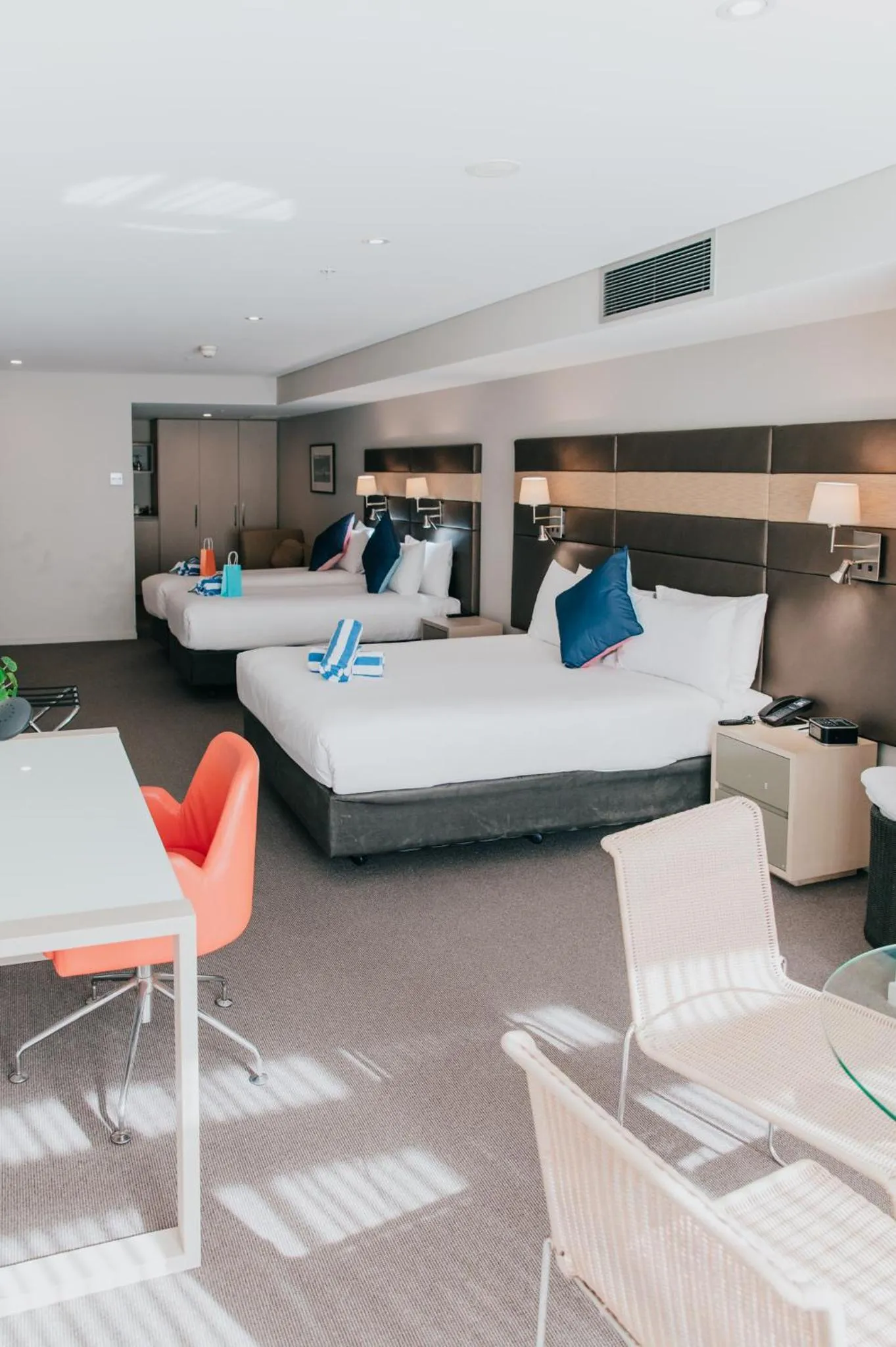 Bed in Novotel Newcastle Beach