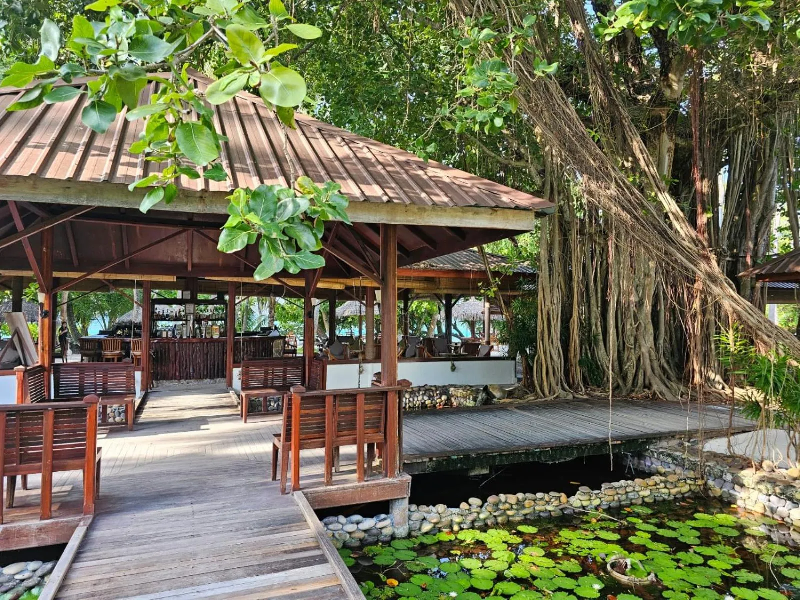 Patio in Filitheyo Island Resort