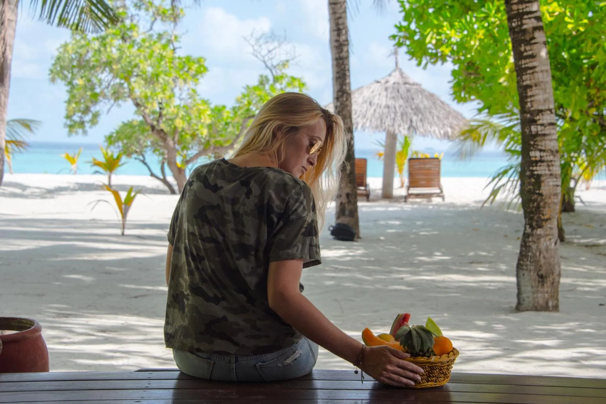 Food close-up in Filitheyo Island Resort