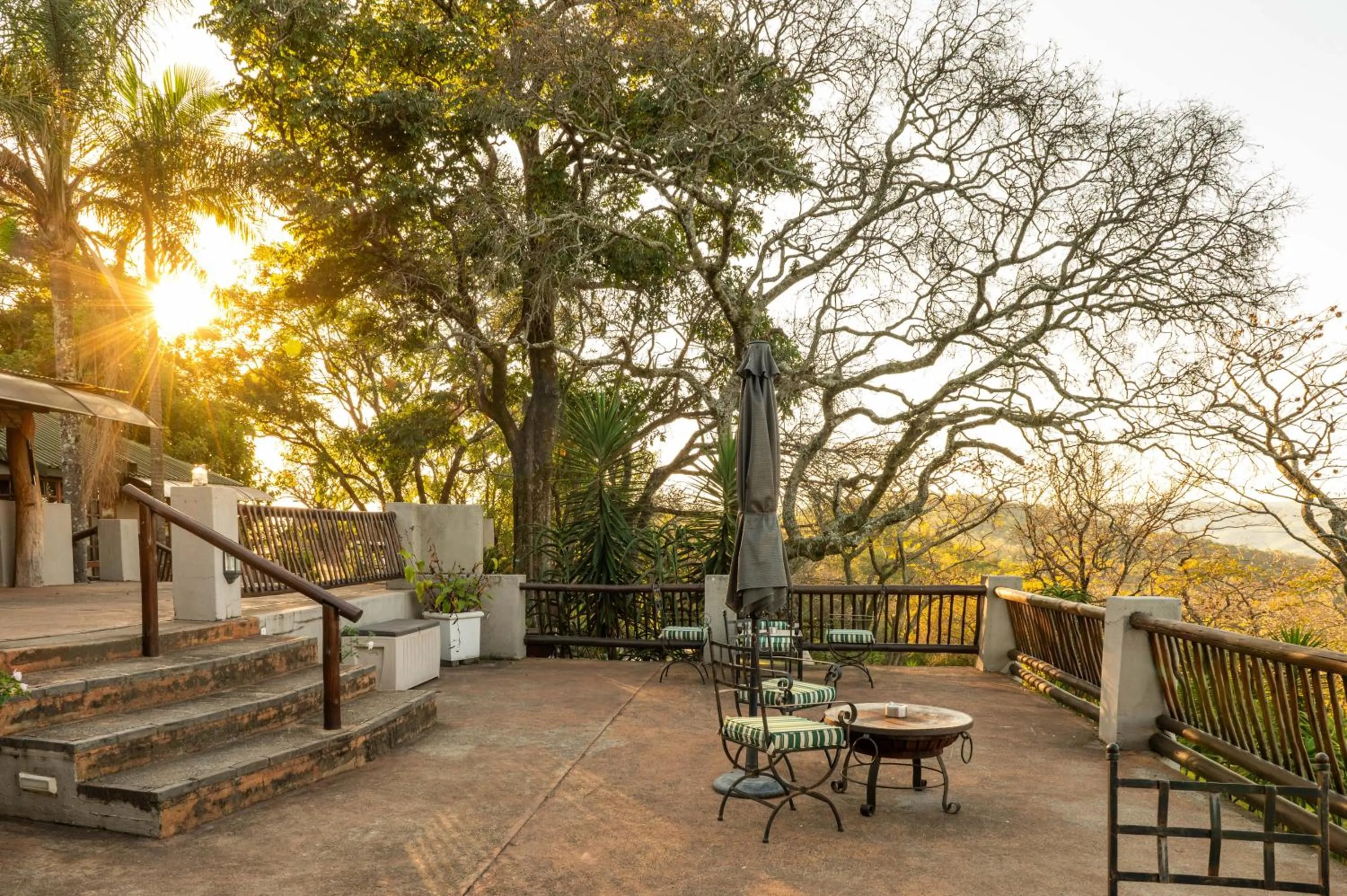 Patio in Chestnut Country Lodge