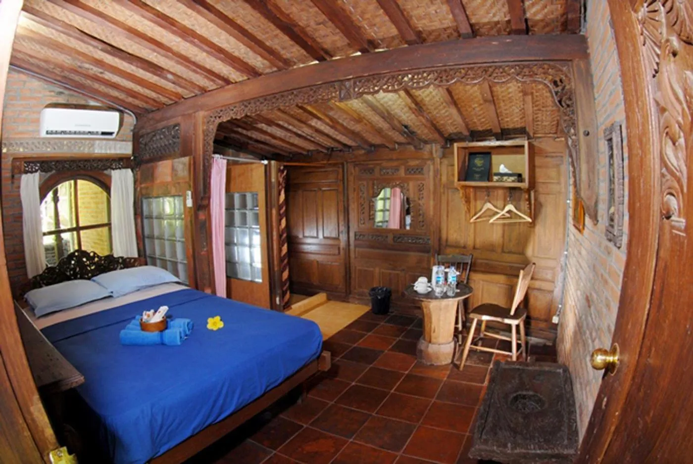 Bed in Hills Joglo Villa