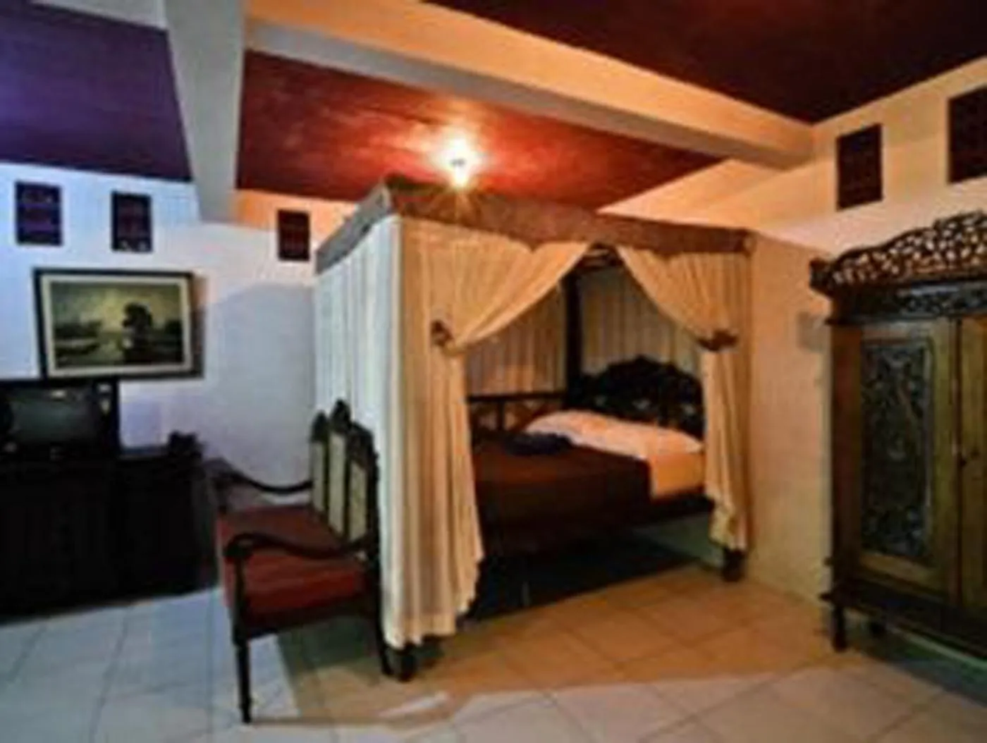 Bed in Hills Joglo Villa