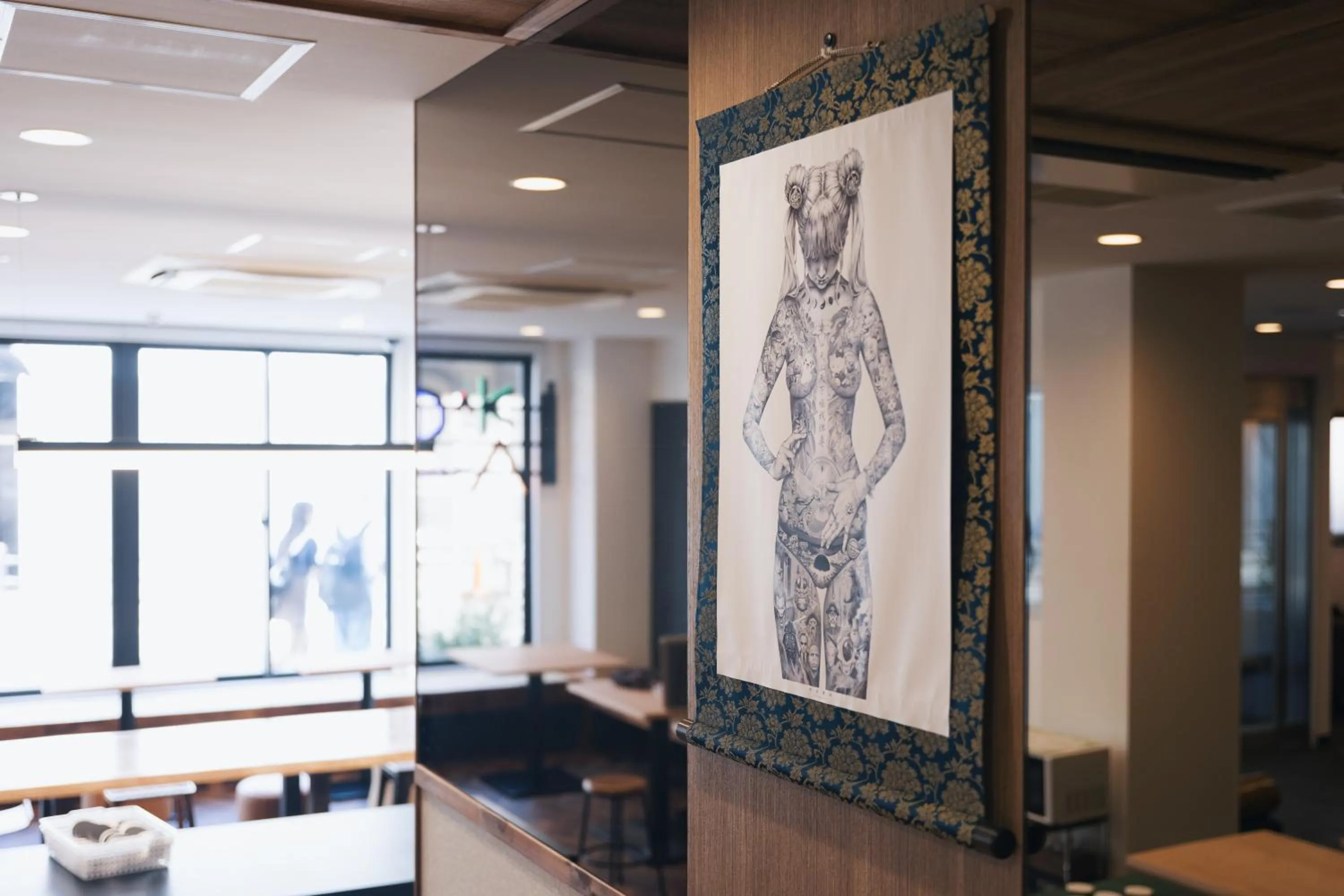 Decorative detail in OKINI HOTEL namba