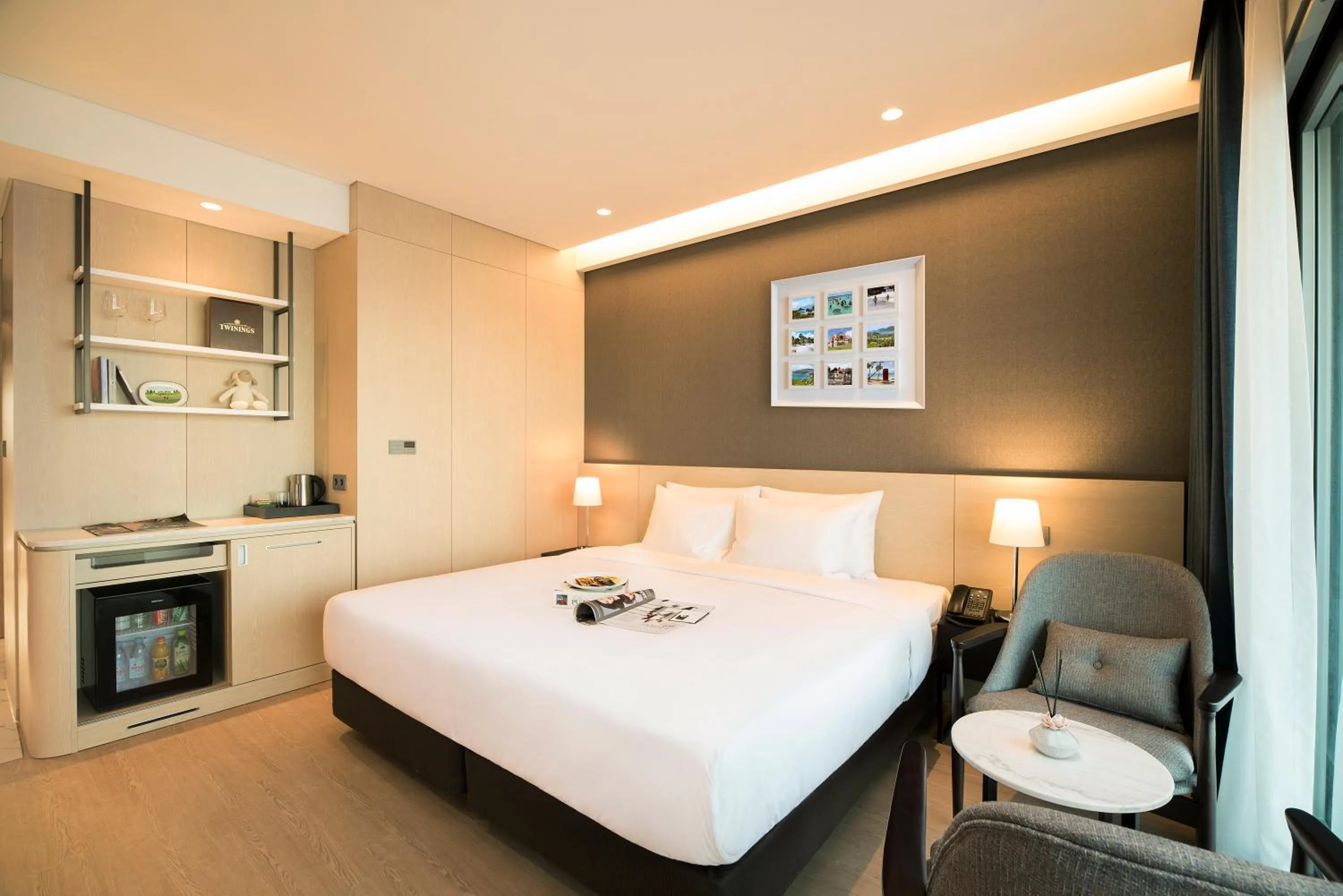 Decorative detail, Bed in St. John's Hotel