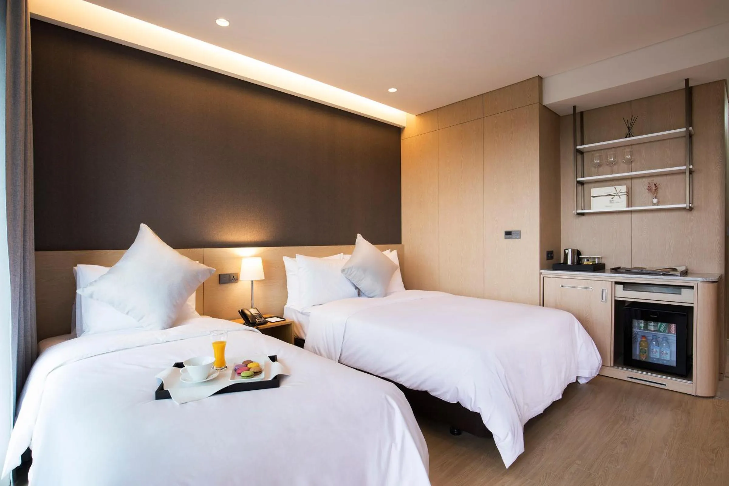 Decorative detail, Bed in St. John's Hotel