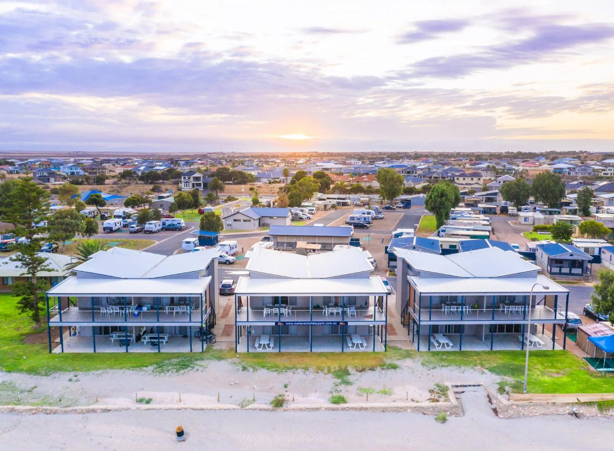Bird's eye view in Wallaroo Holiday Park