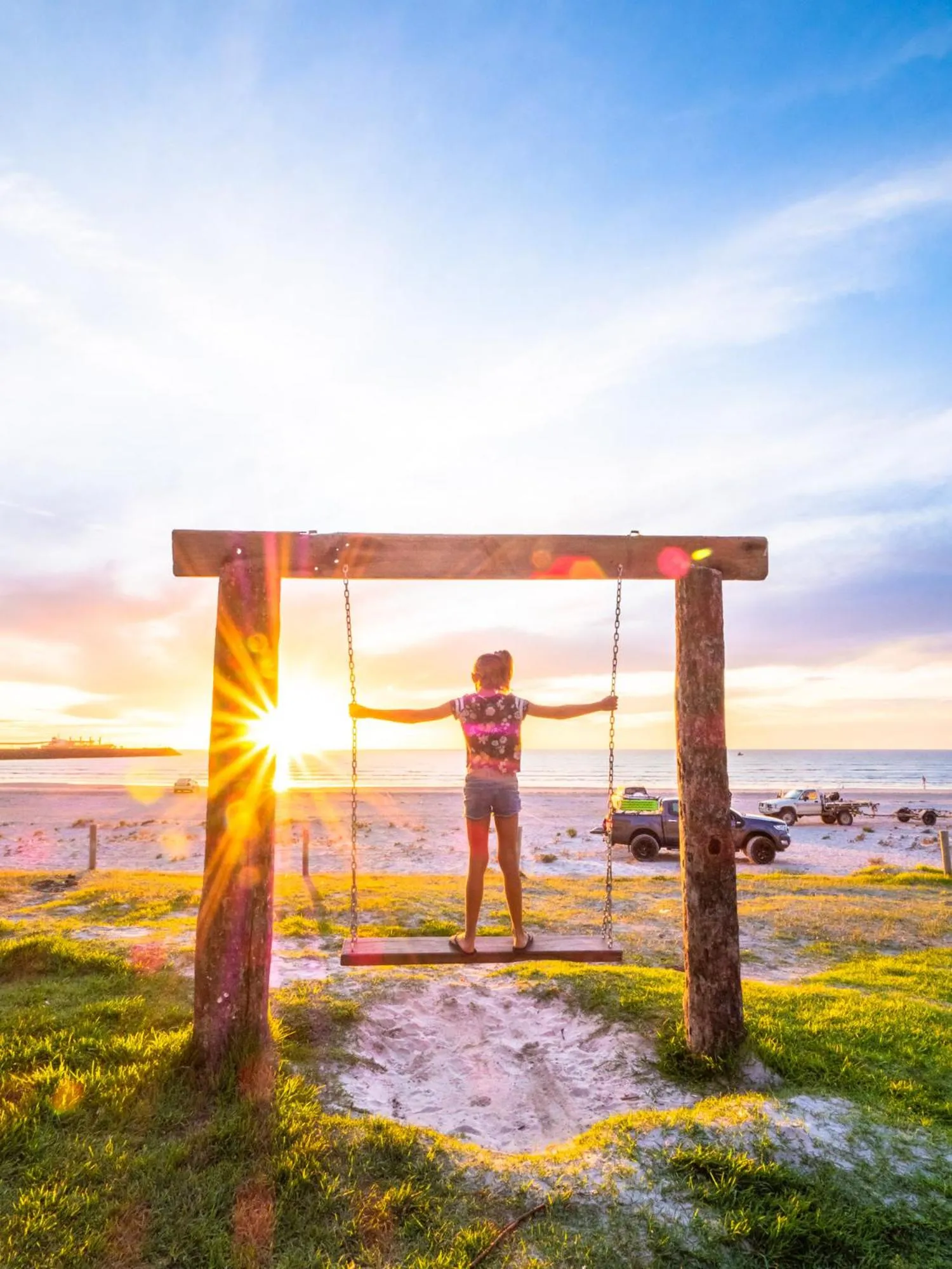 Beach in Wallaroo Holiday Park