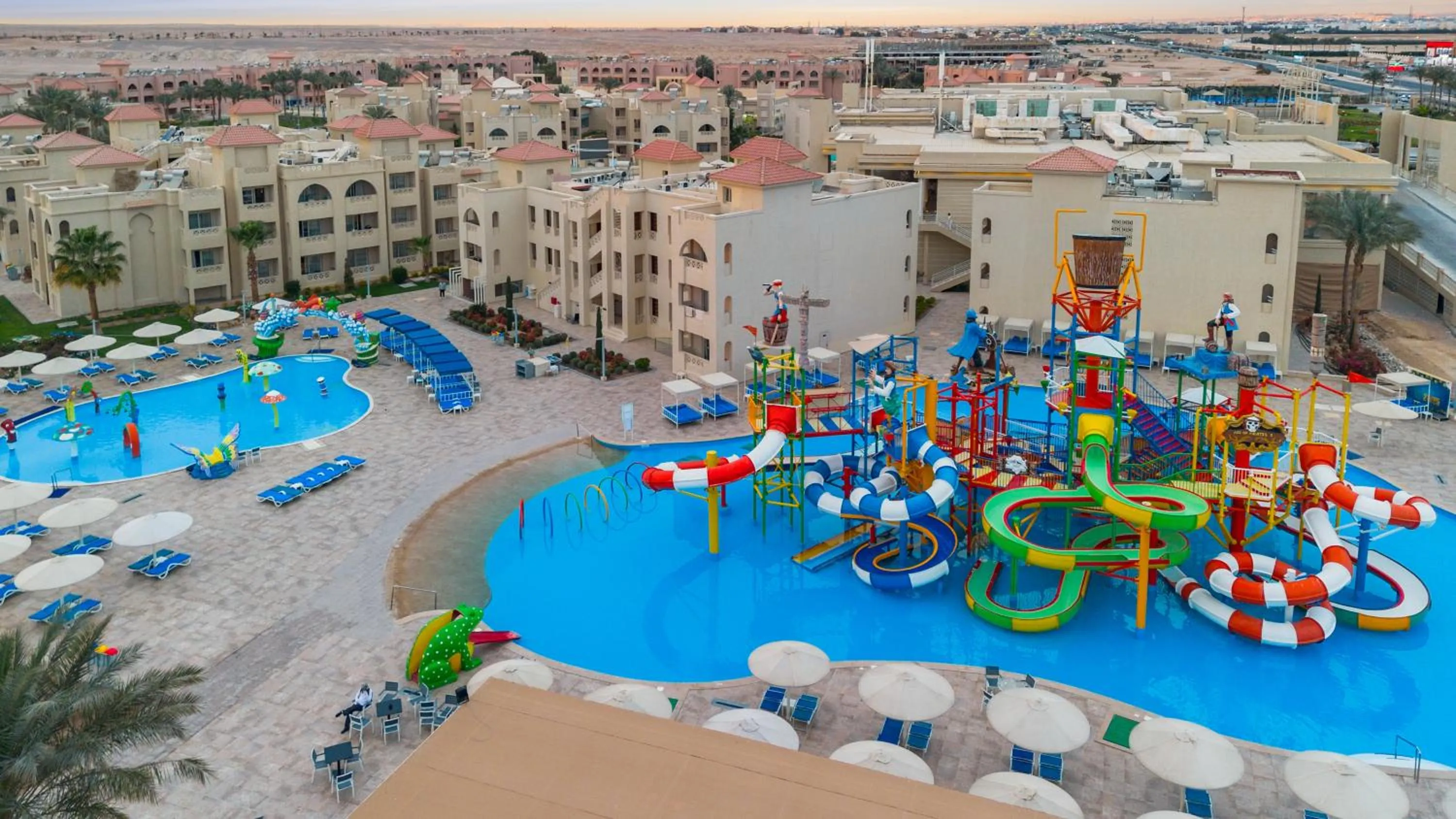 Bird's eye view in Pickalbatros Aqua Park Resort - Hurghada