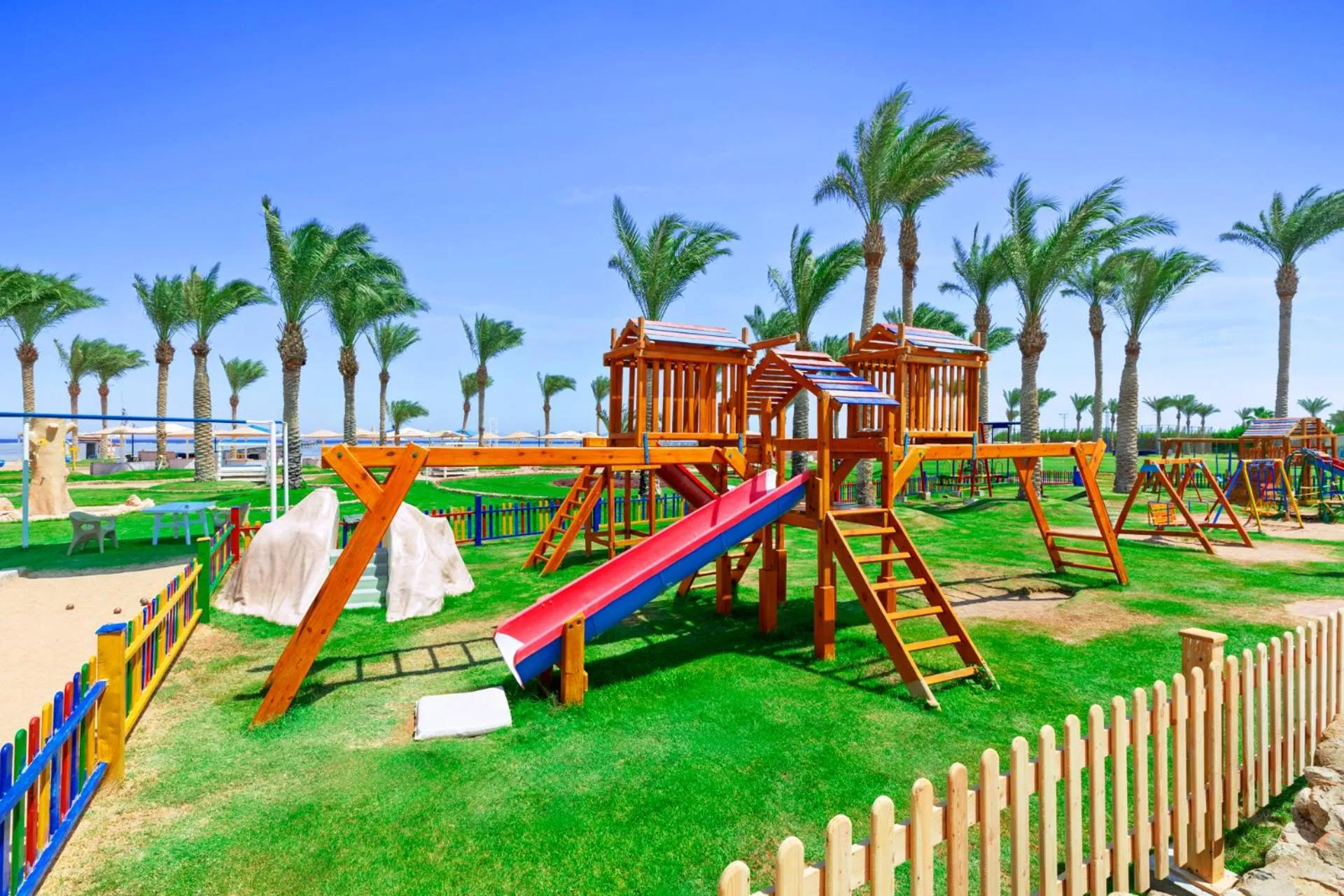 Children play ground in Pickalbatros Royal Moderna Sharm "Aqua Park"- All inclusive
