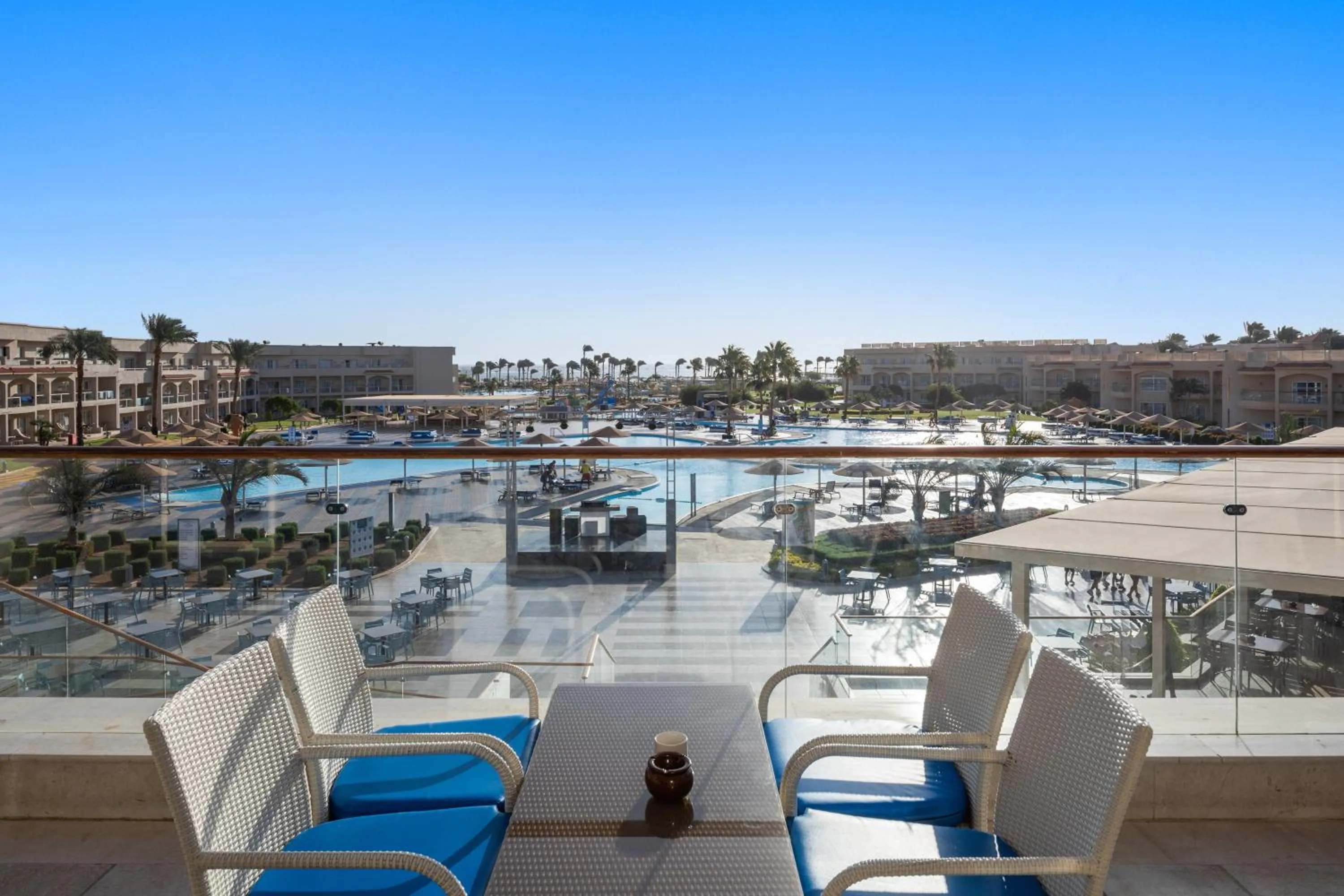 Pool view in Pickalbatros Royal Moderna Sharm "Aqua Park"- All inclusive