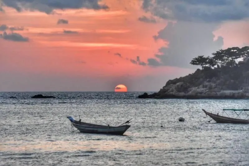 Sunset in Big Fish Resort Koh Tao