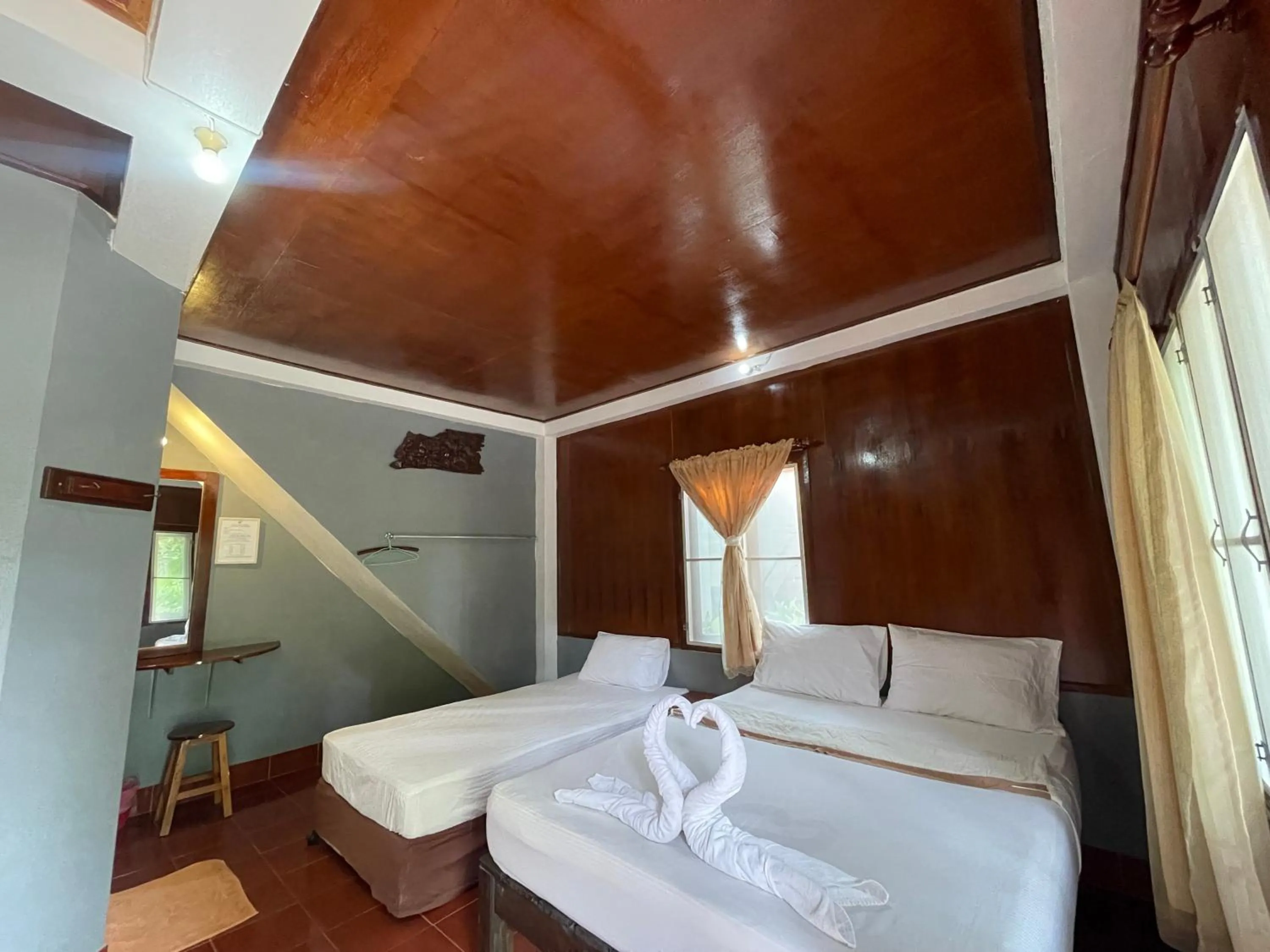 Bed in Big Fish Resort Koh Tao