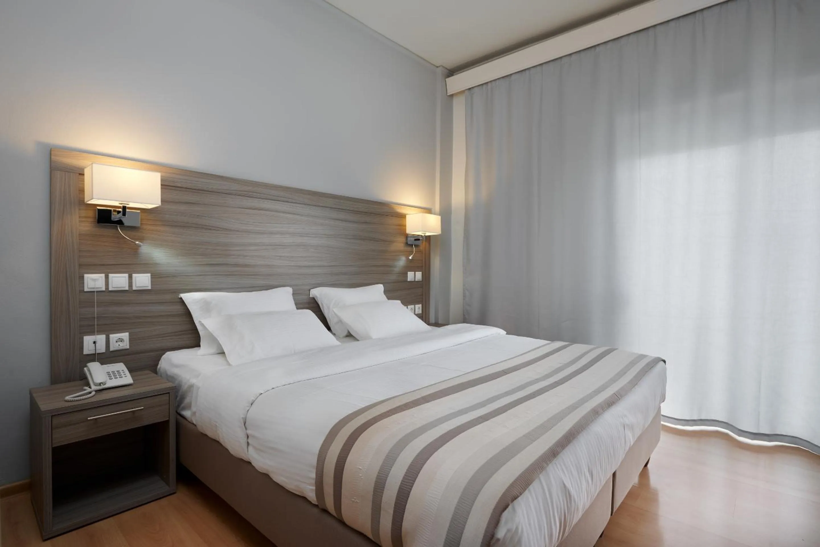 Bedroom, Bed in Byzantio Hotel