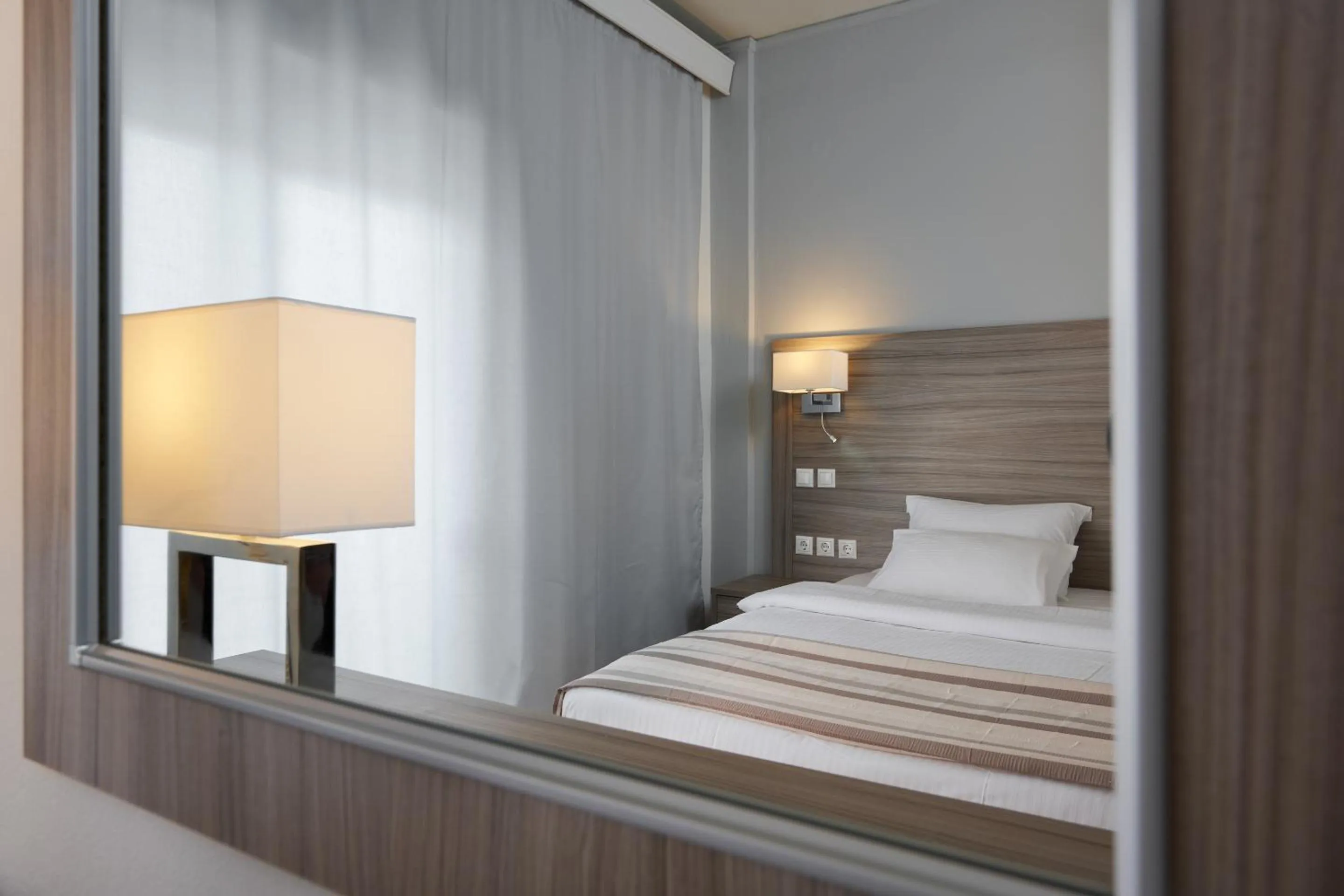 Bed in Byzantio Hotel