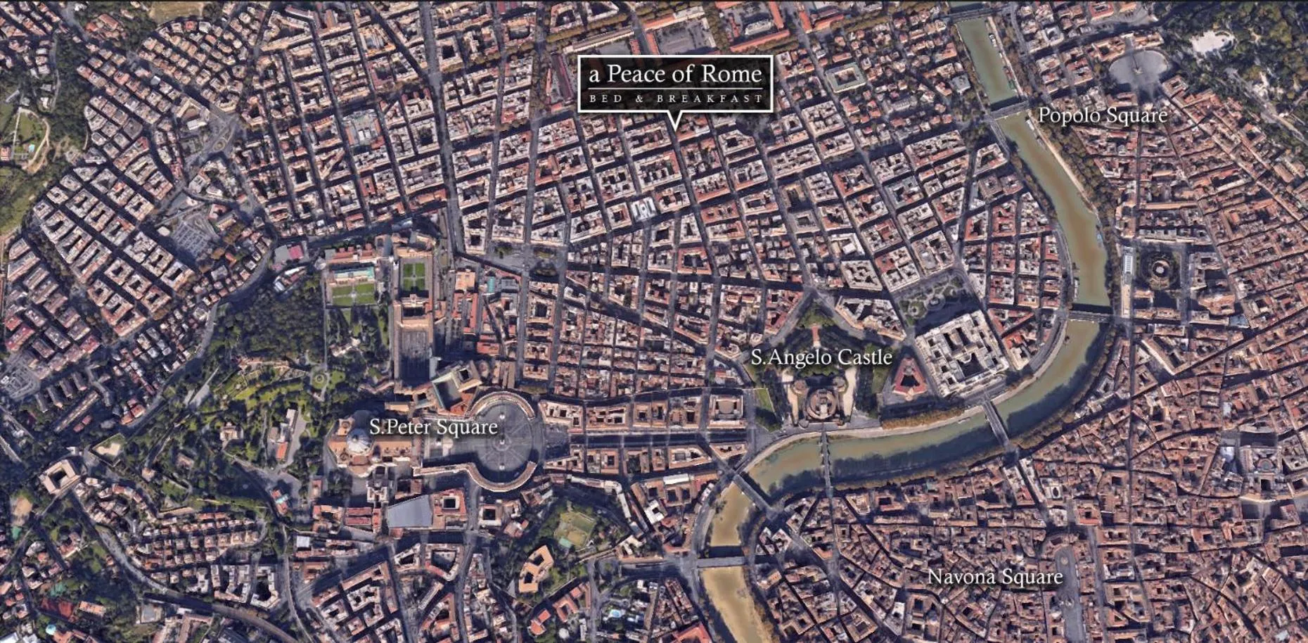 Bird's eye view in A Peace Of Rome B&B