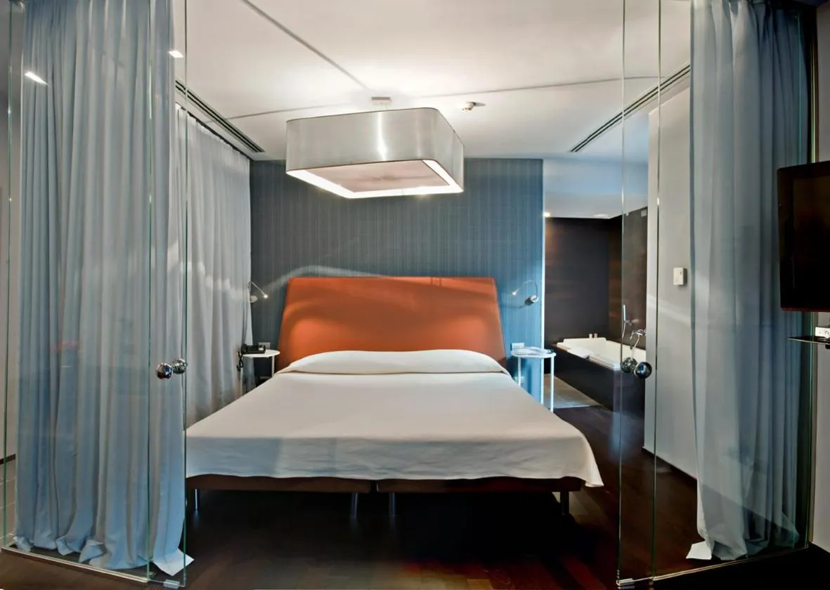 Bed in Hotel Moderno