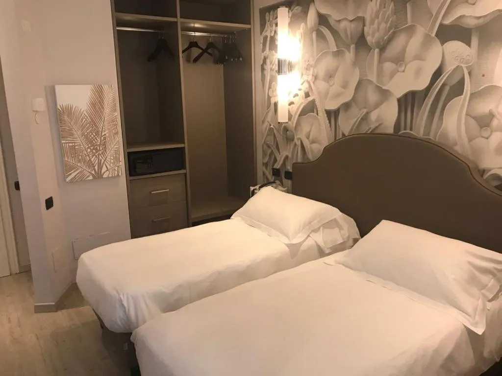 Bed in Hotel Moderno