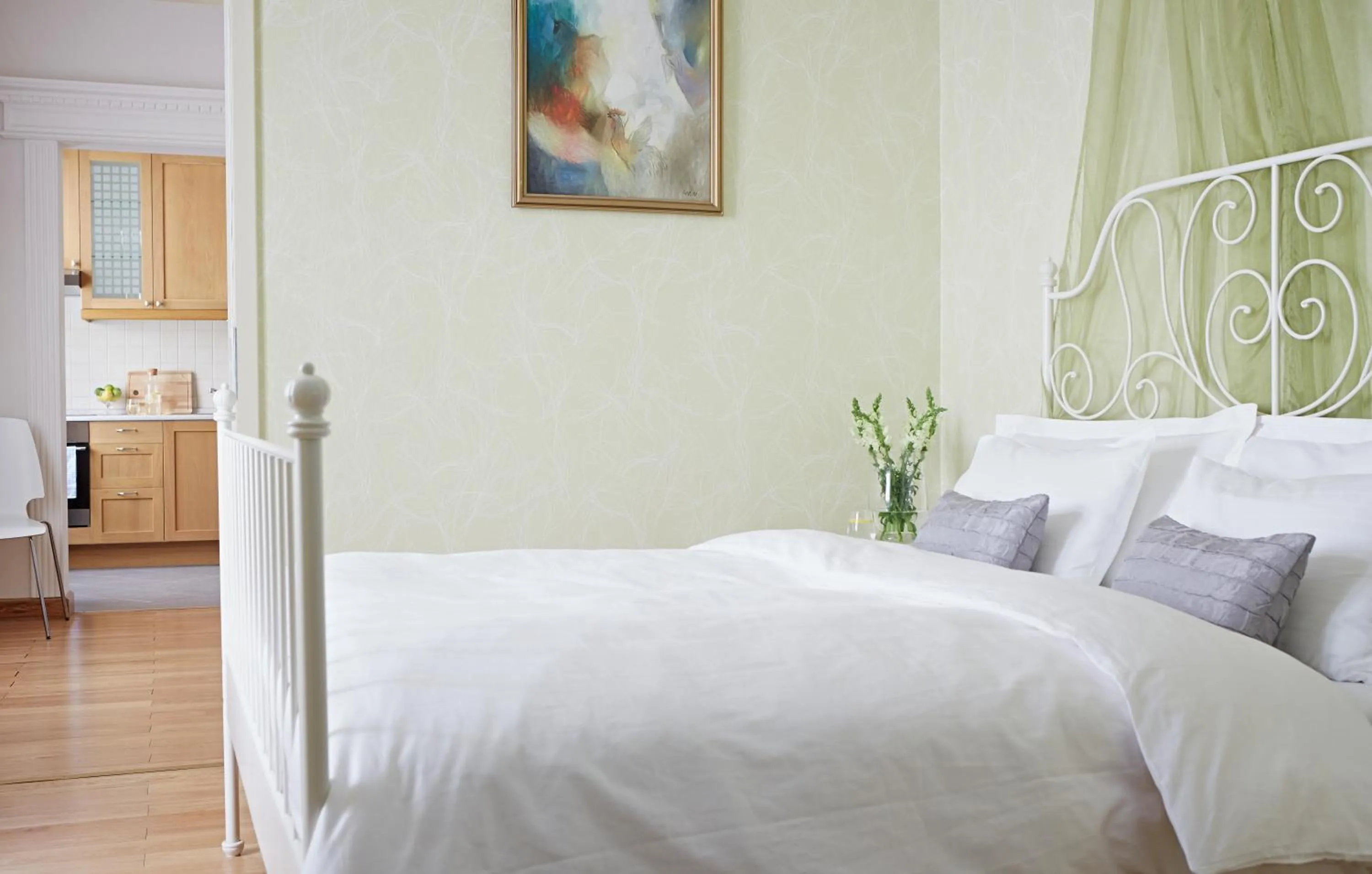 Bedroom, Bed in Apartments Almandine