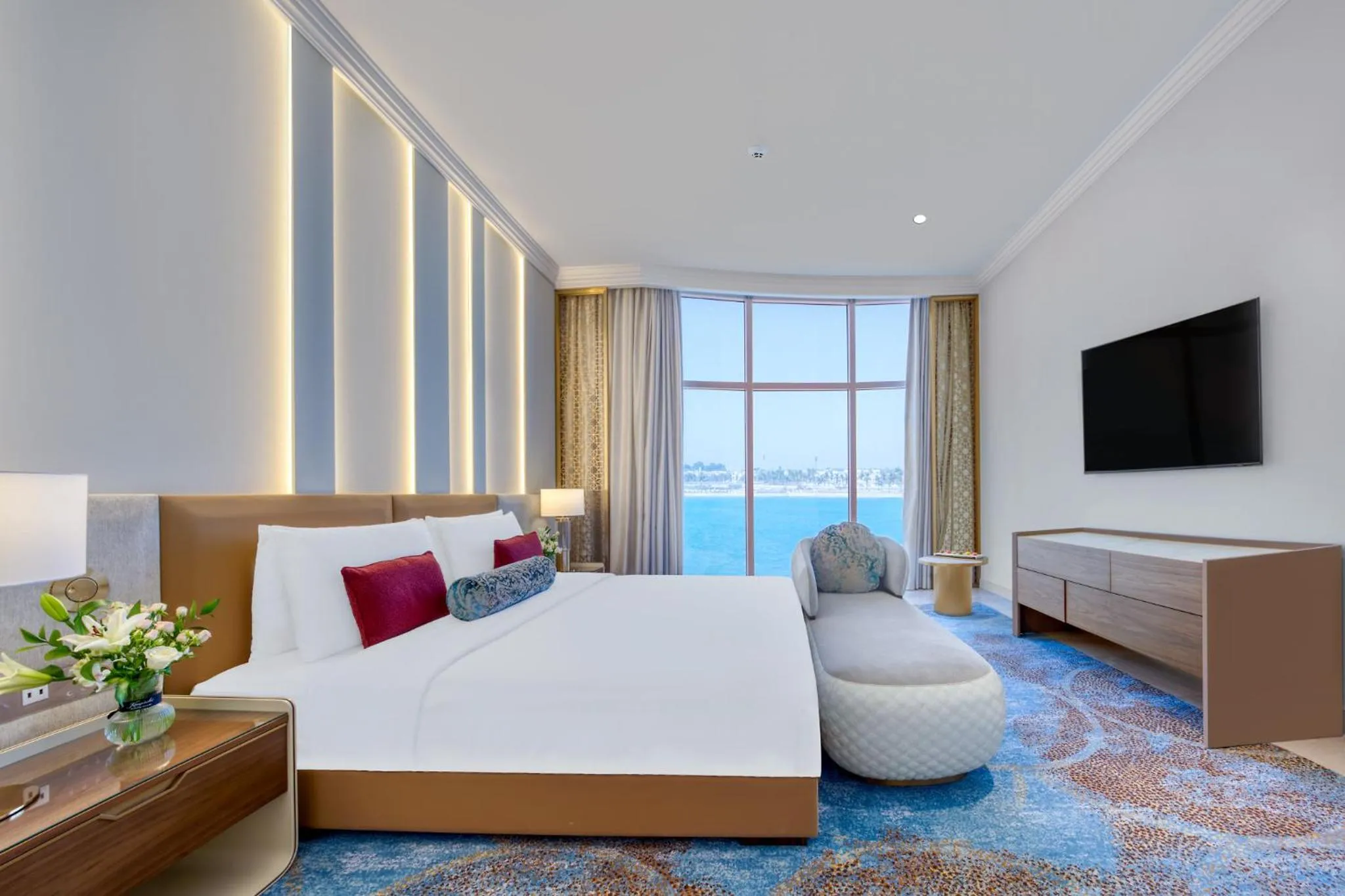Bed in Kempinski Hotel & Resort Sariya Yanbu Red Sea
